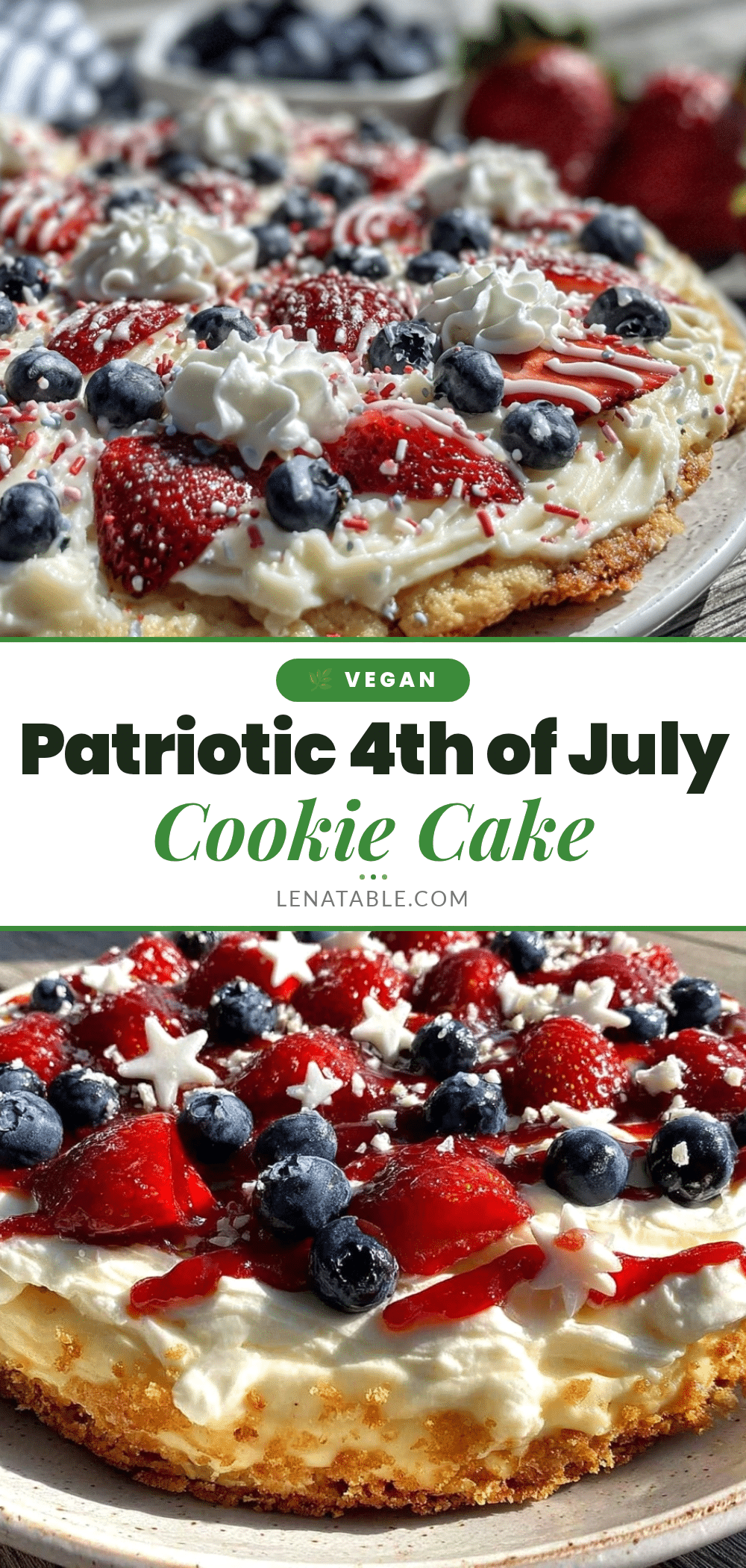 4th of July cookie cake recipe