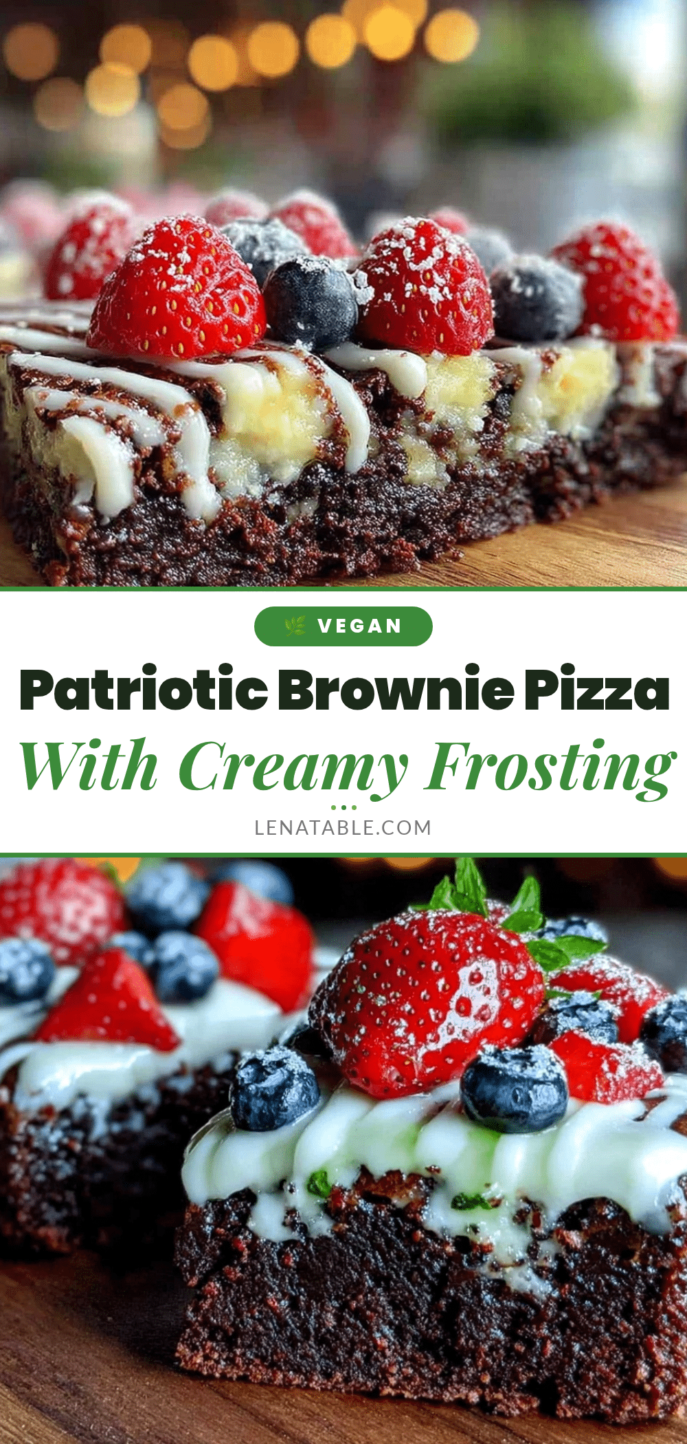 american flag brownie pizza recipe