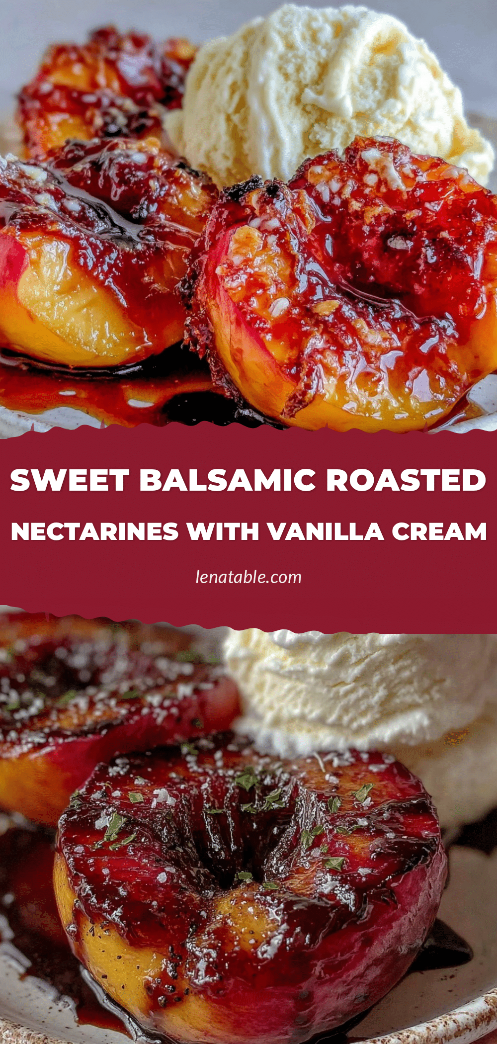balsamic roasted nectarines recipe
