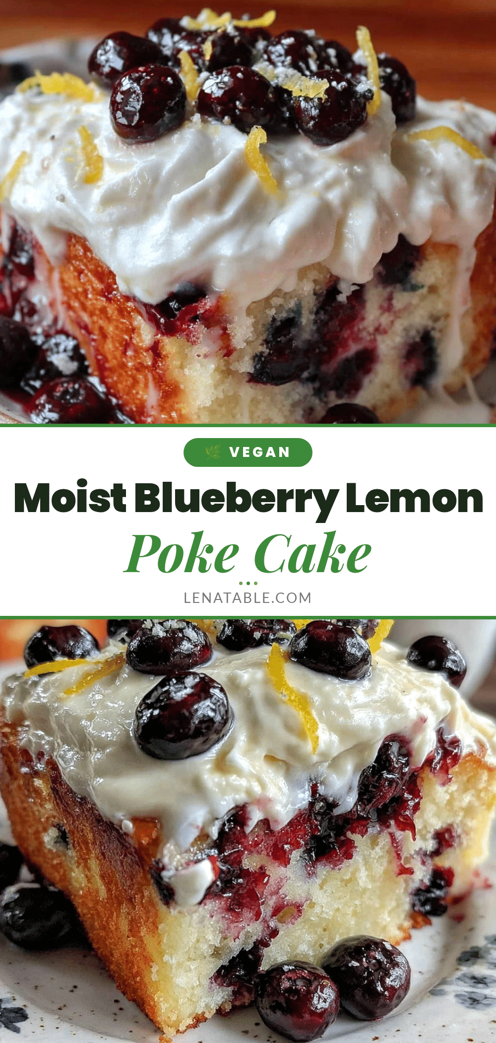 blueberry lemon poke cake recipe