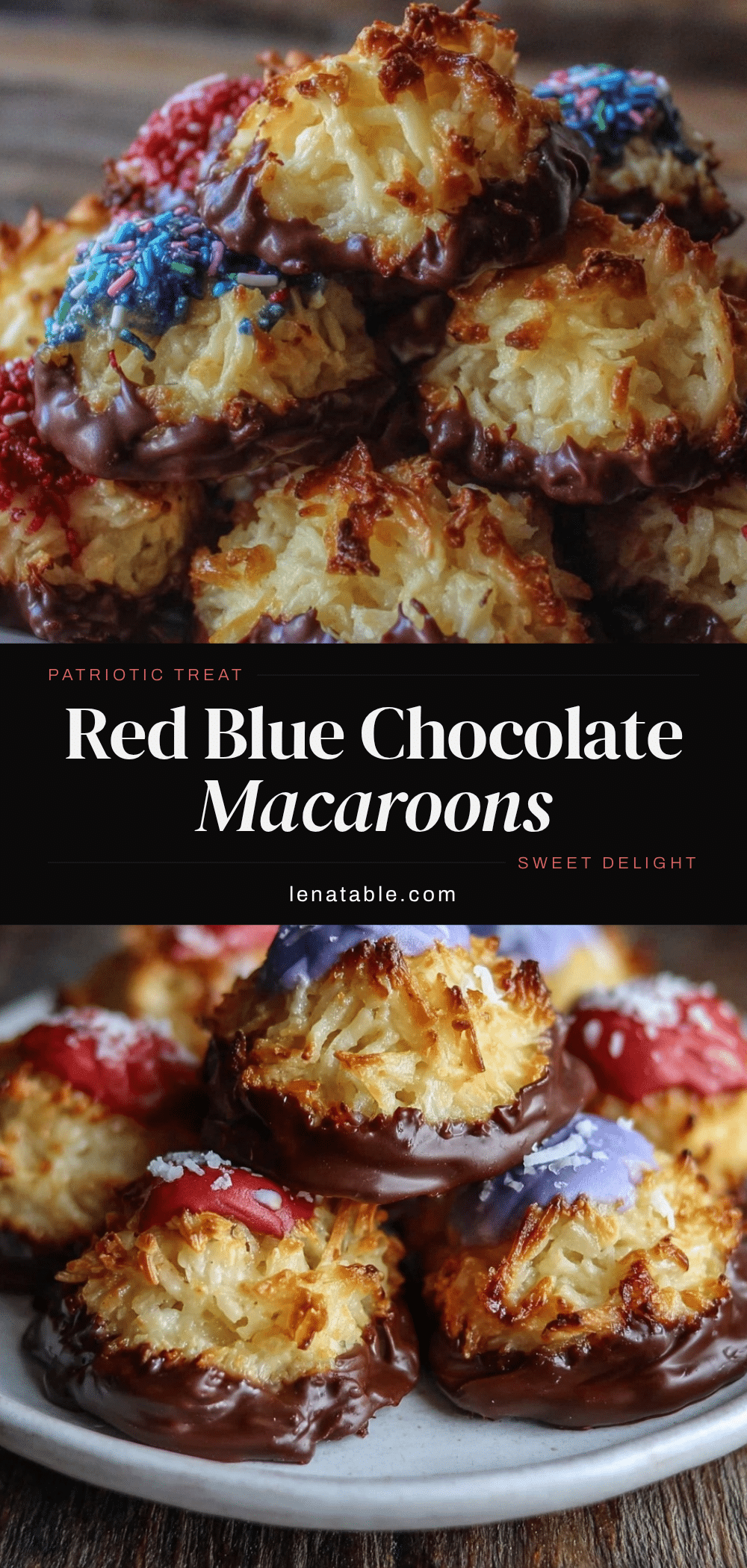 chocolate-dipped coconut macaroons recipe