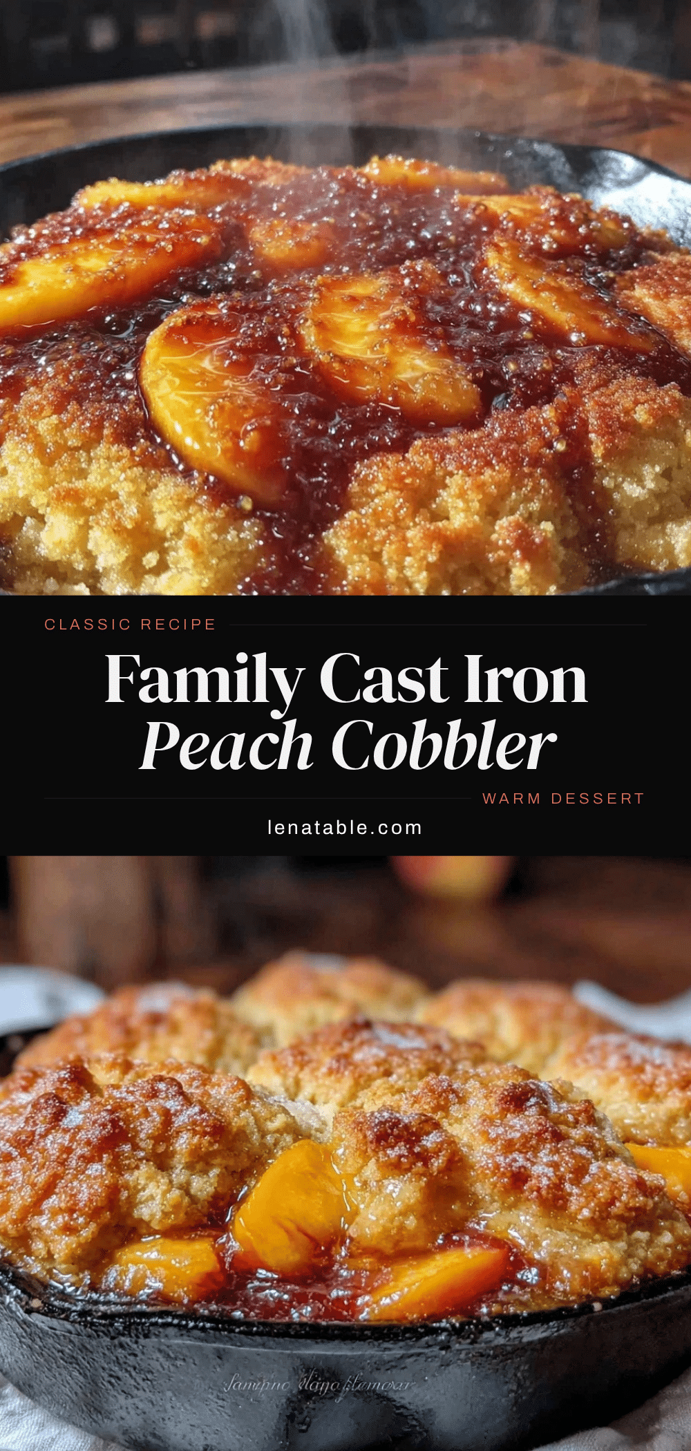 classic family cast iron peach cobbler recipe
