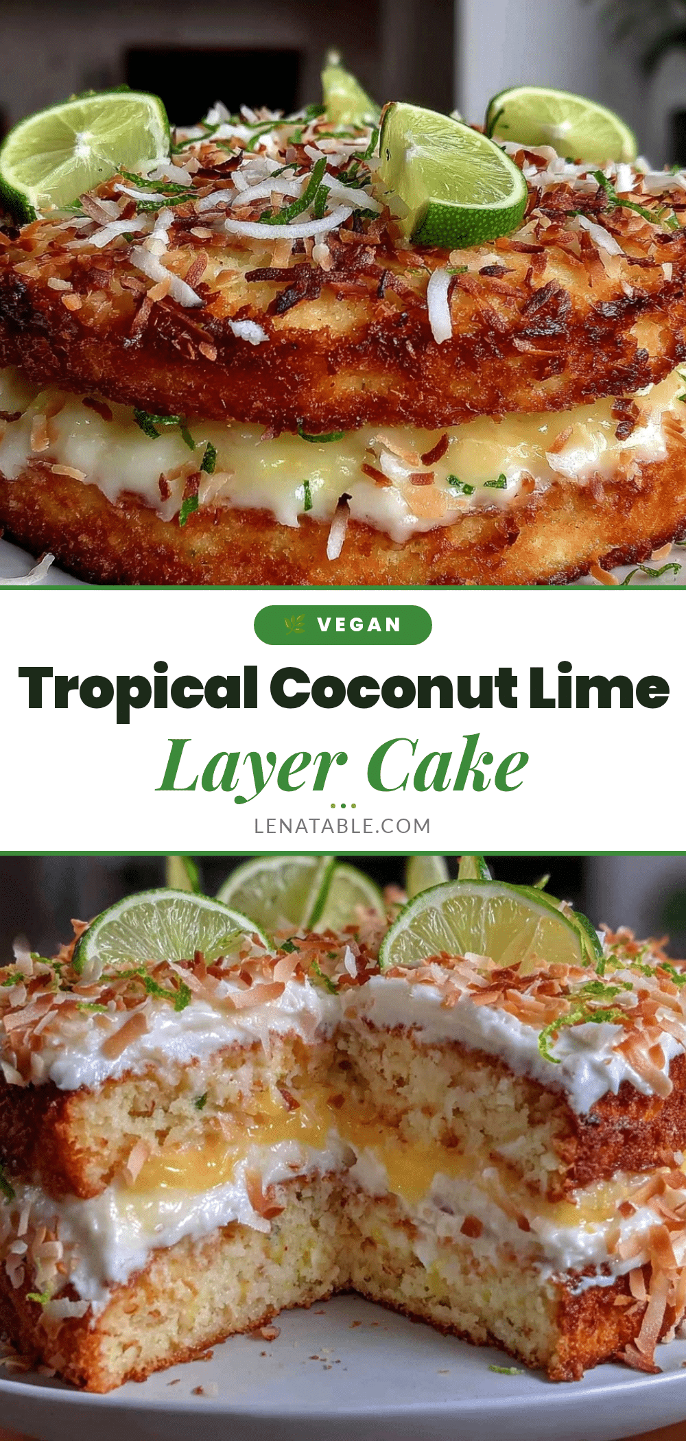 coconut lime naked layer cake recipe