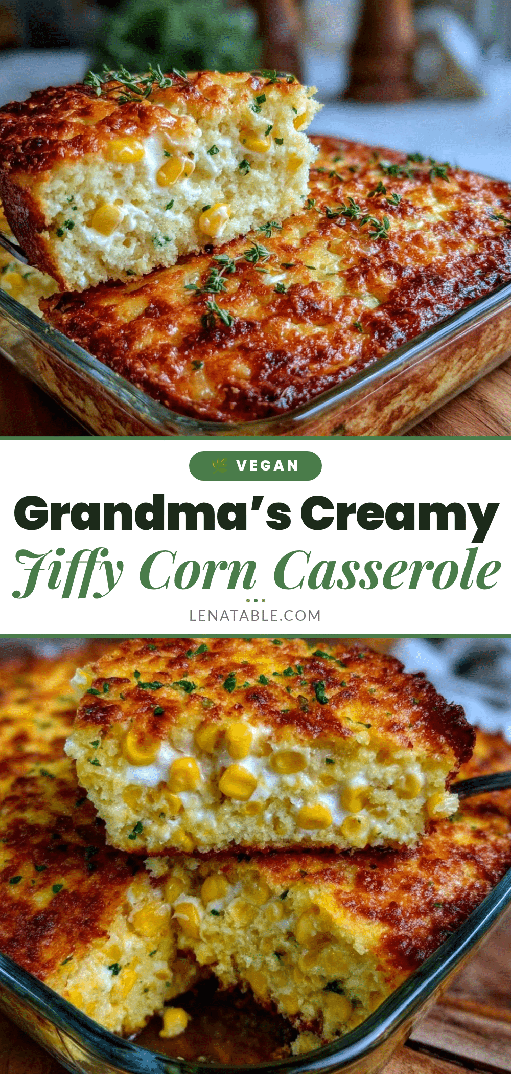 Cozy Grandma’s Jiffy Corn Casserole with Sour Cream recipe