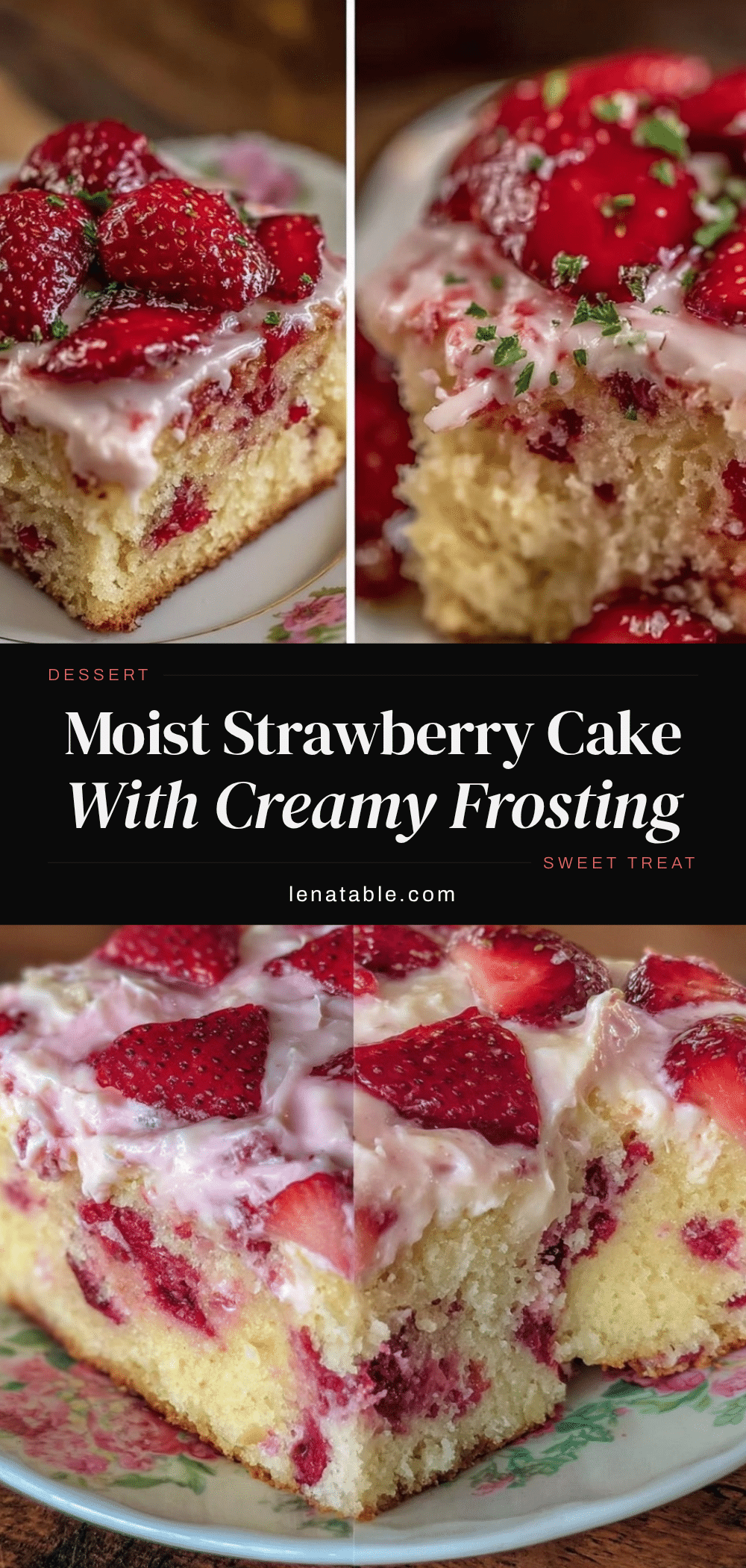 creamy strawberry cake recipe