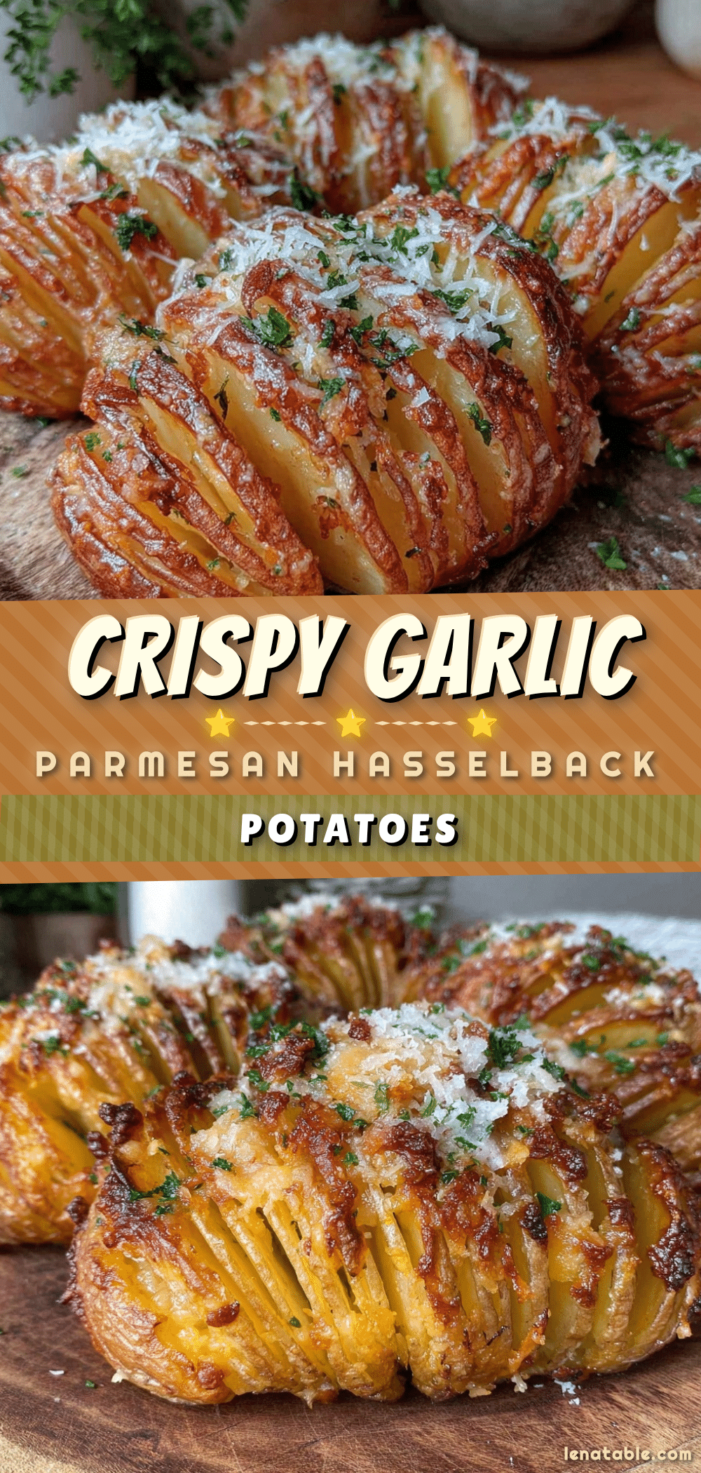 crispy garlic parmesan hasselback potatoes recipe