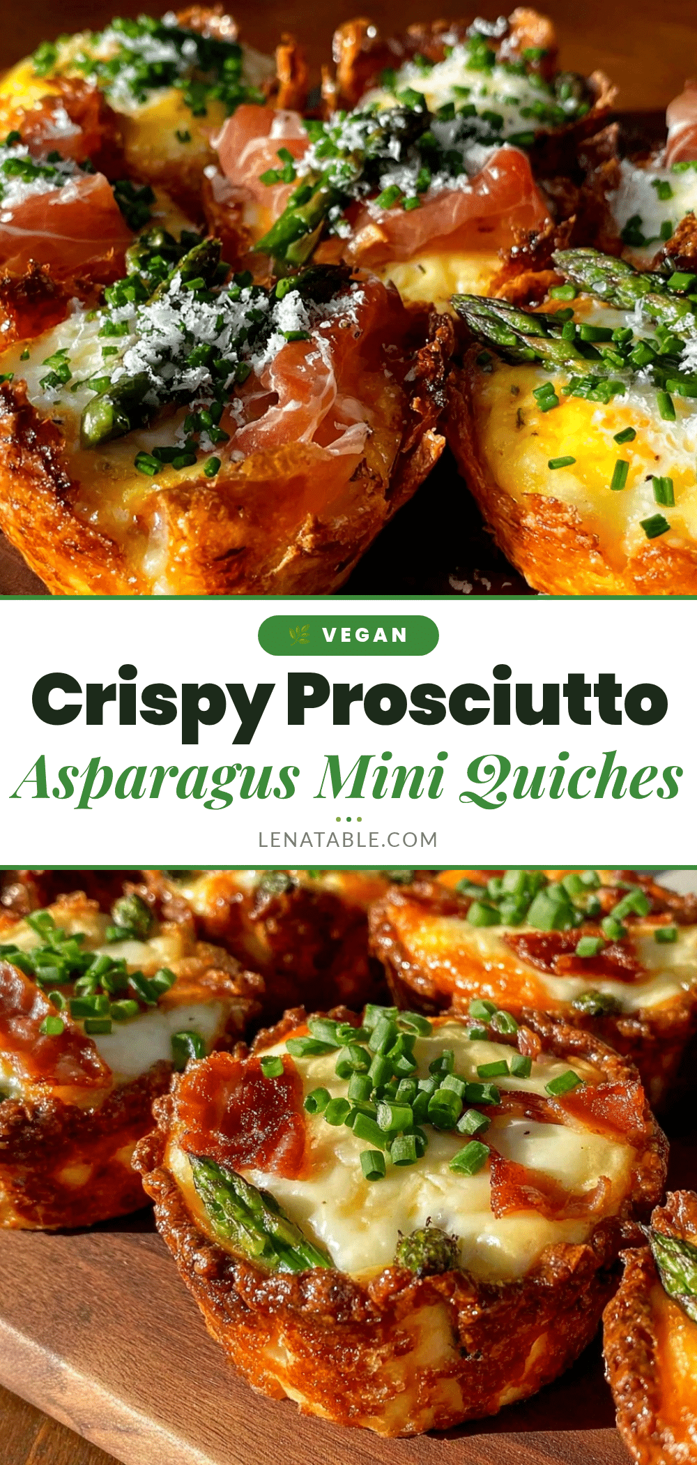 crispy prosciutto asparagus mini quiche cups recipe