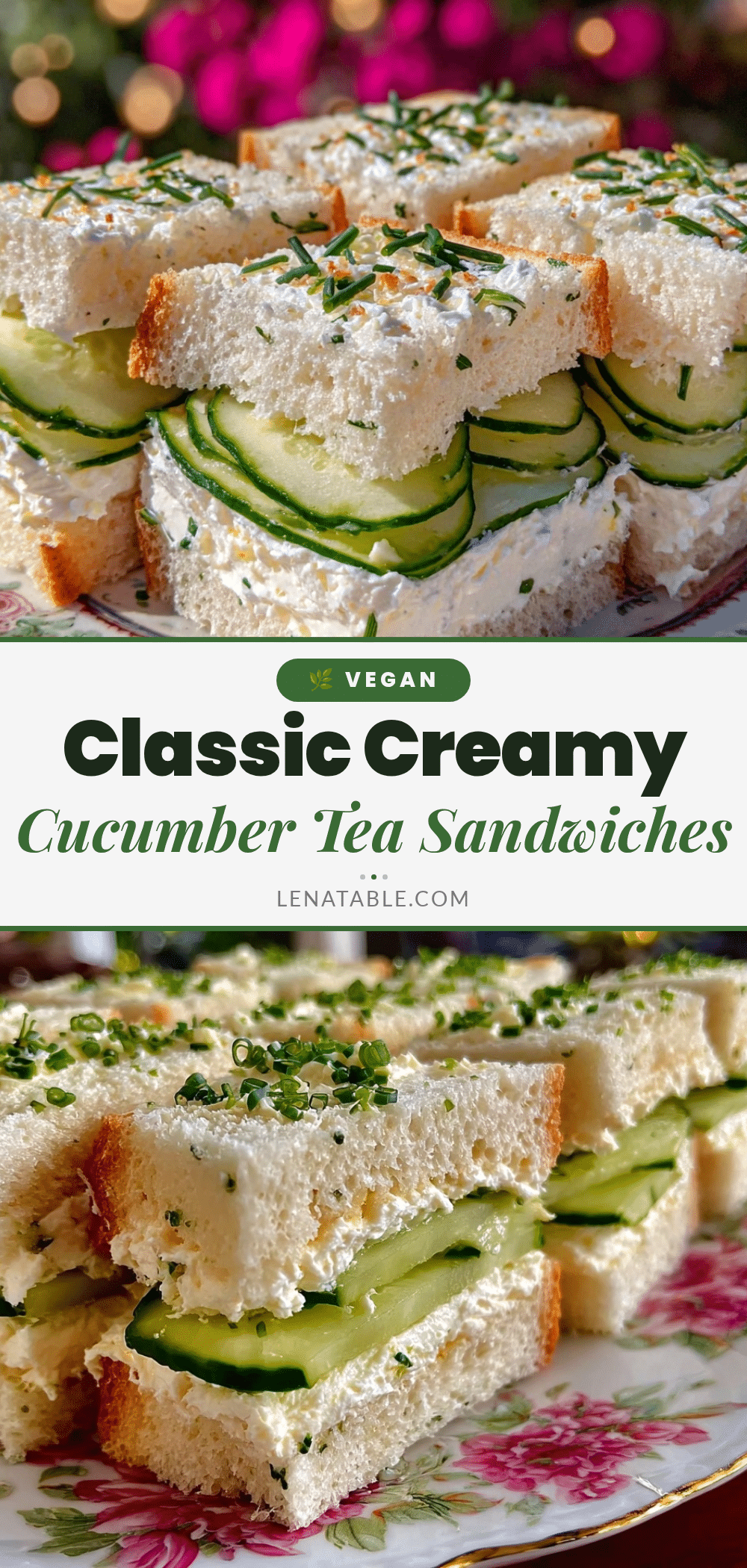 cucumber cream cheese tea sandwiches recipe
