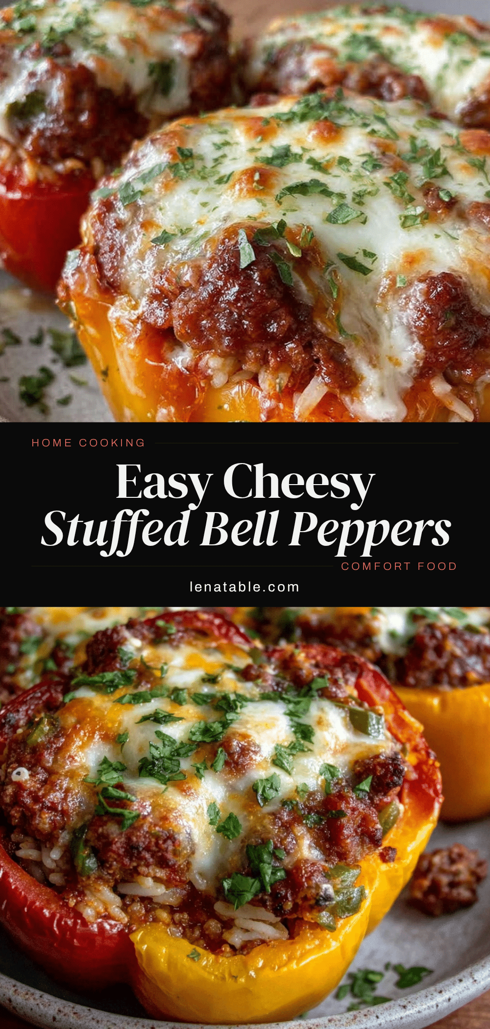 easy cheesy stuffed bell peppers recipe