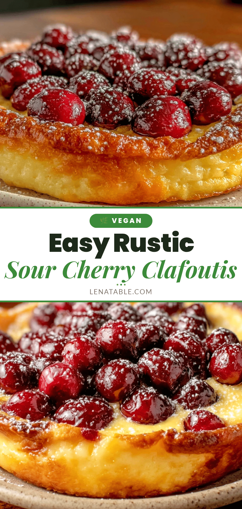 easy rustic sour cherry clafoutis recipe
