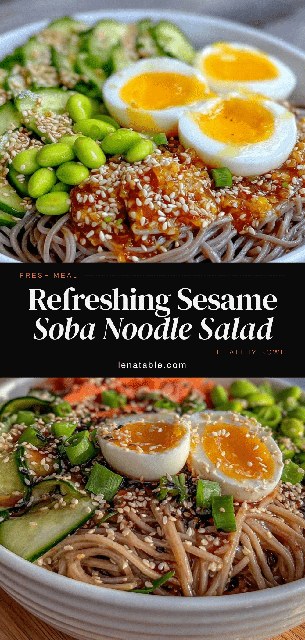 fresh chilled sesame soba noodle salad recipe