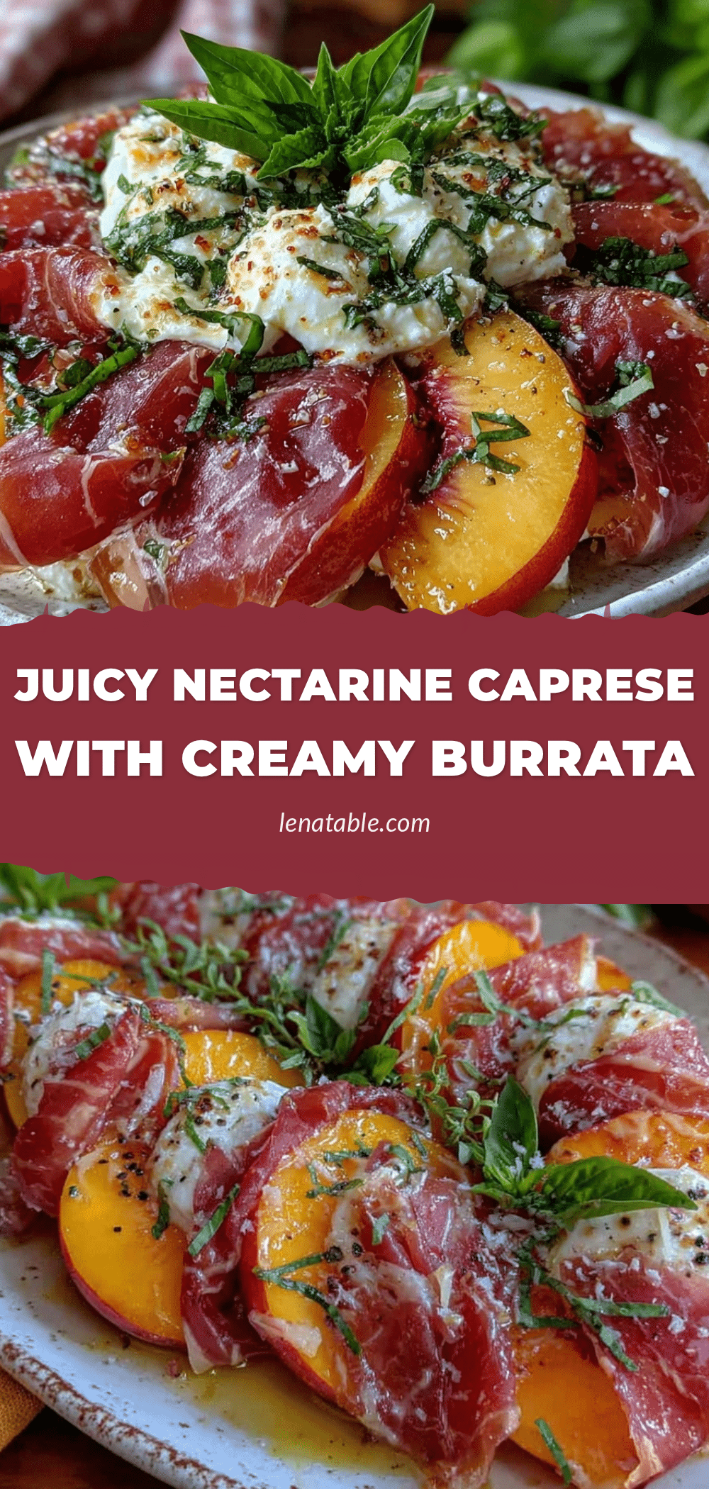 fresh nectarine caprese salad recipe