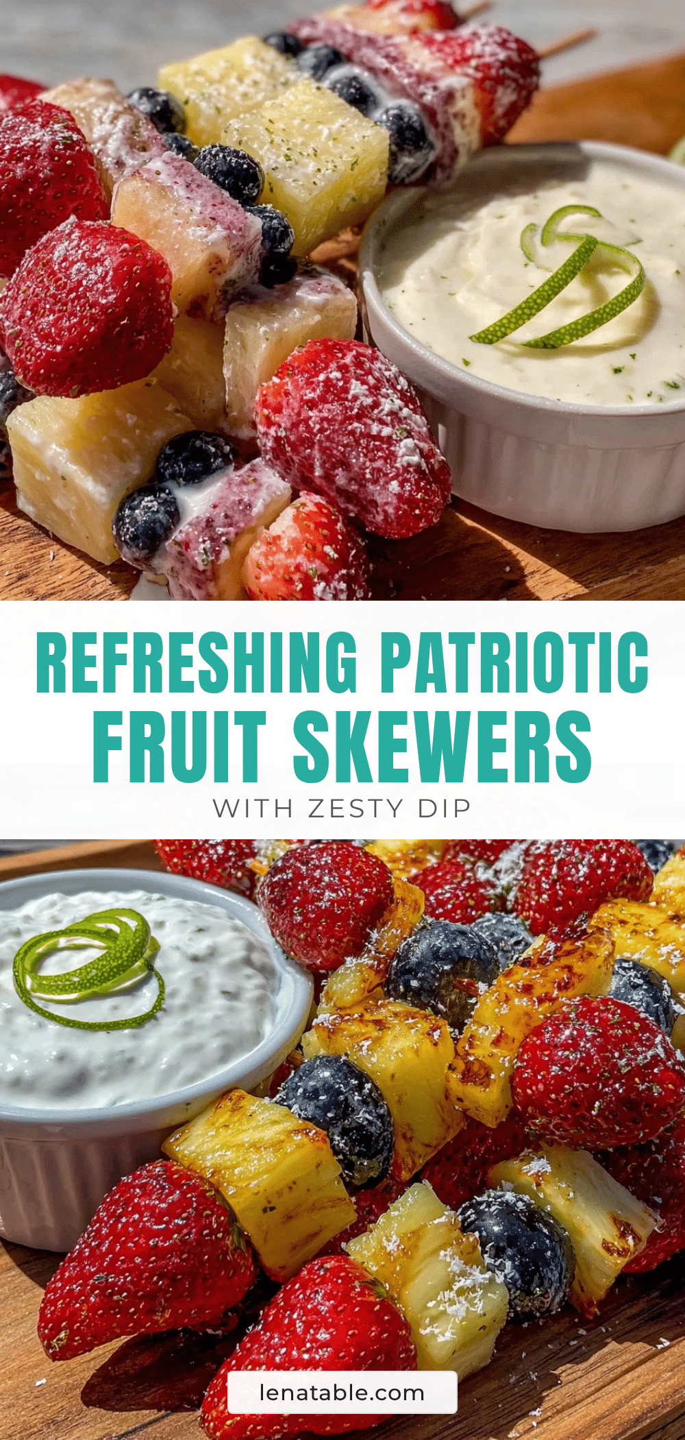 fresh patriotic fruit skewers recipe