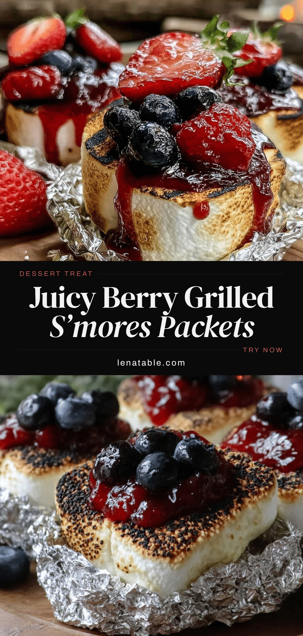 grilled s’mores foil packets recipe