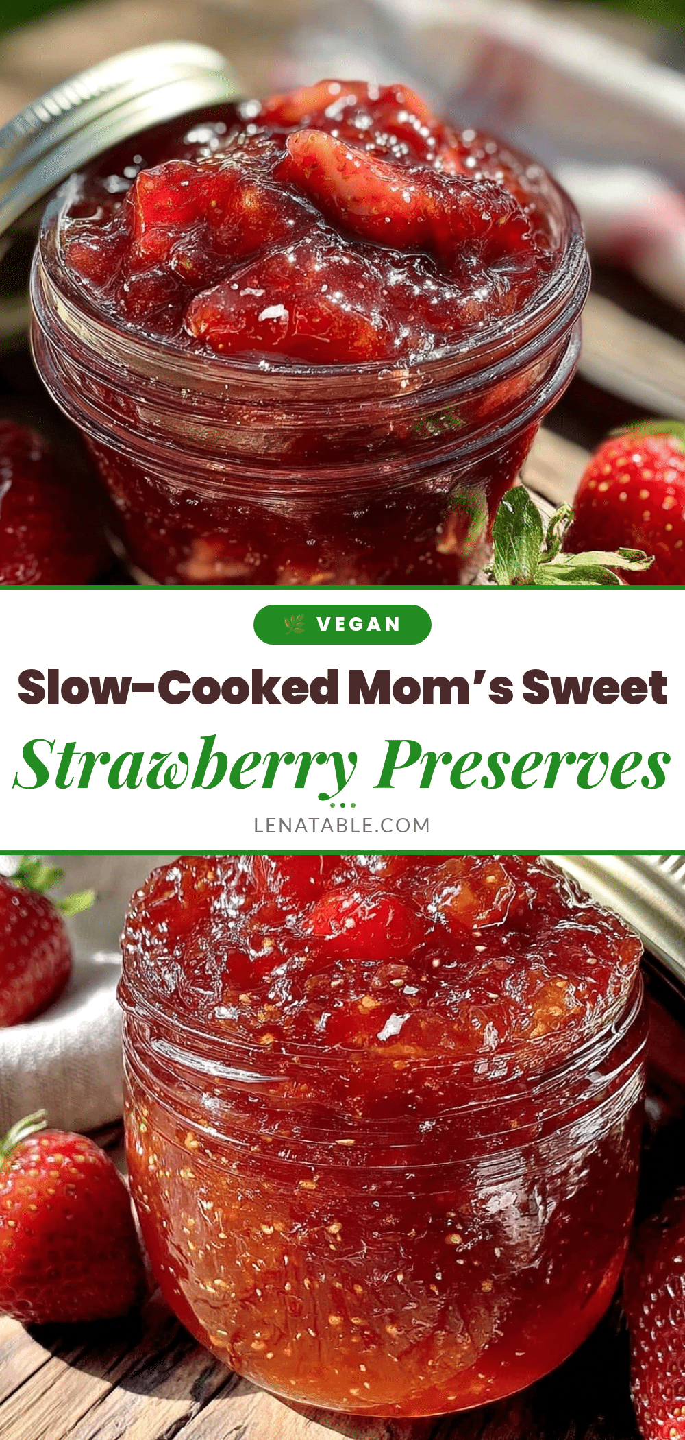 homemade strawberry preserves recipe