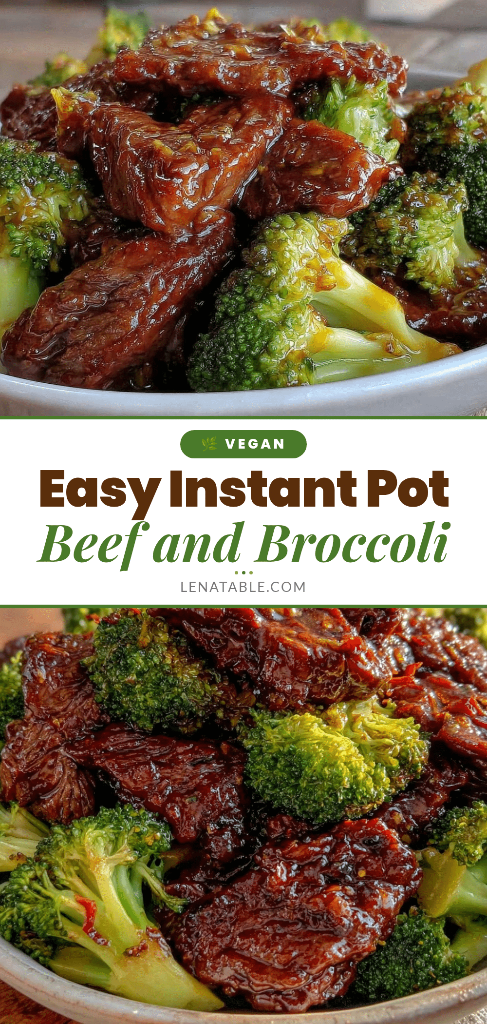 Instant Pot beef and broccoli recipe