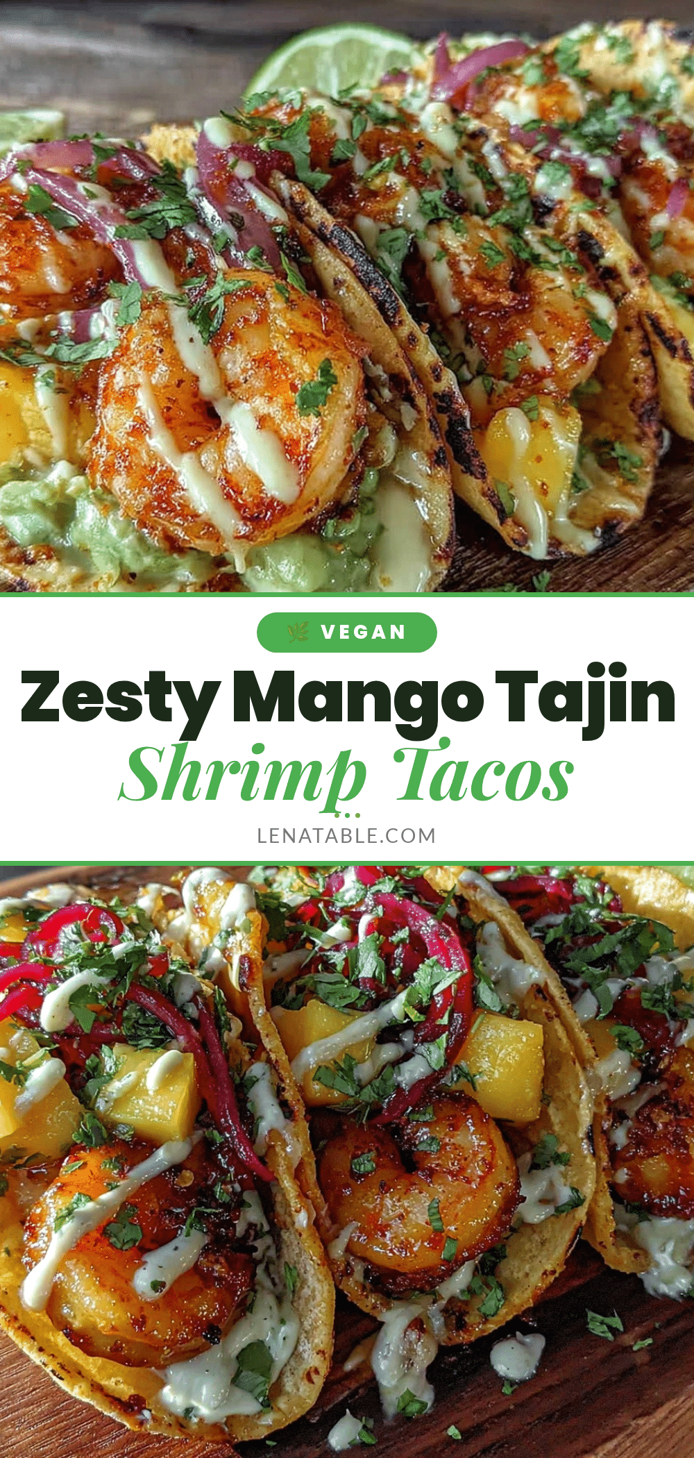 Mango Tajin Shrimp Tacos recipe