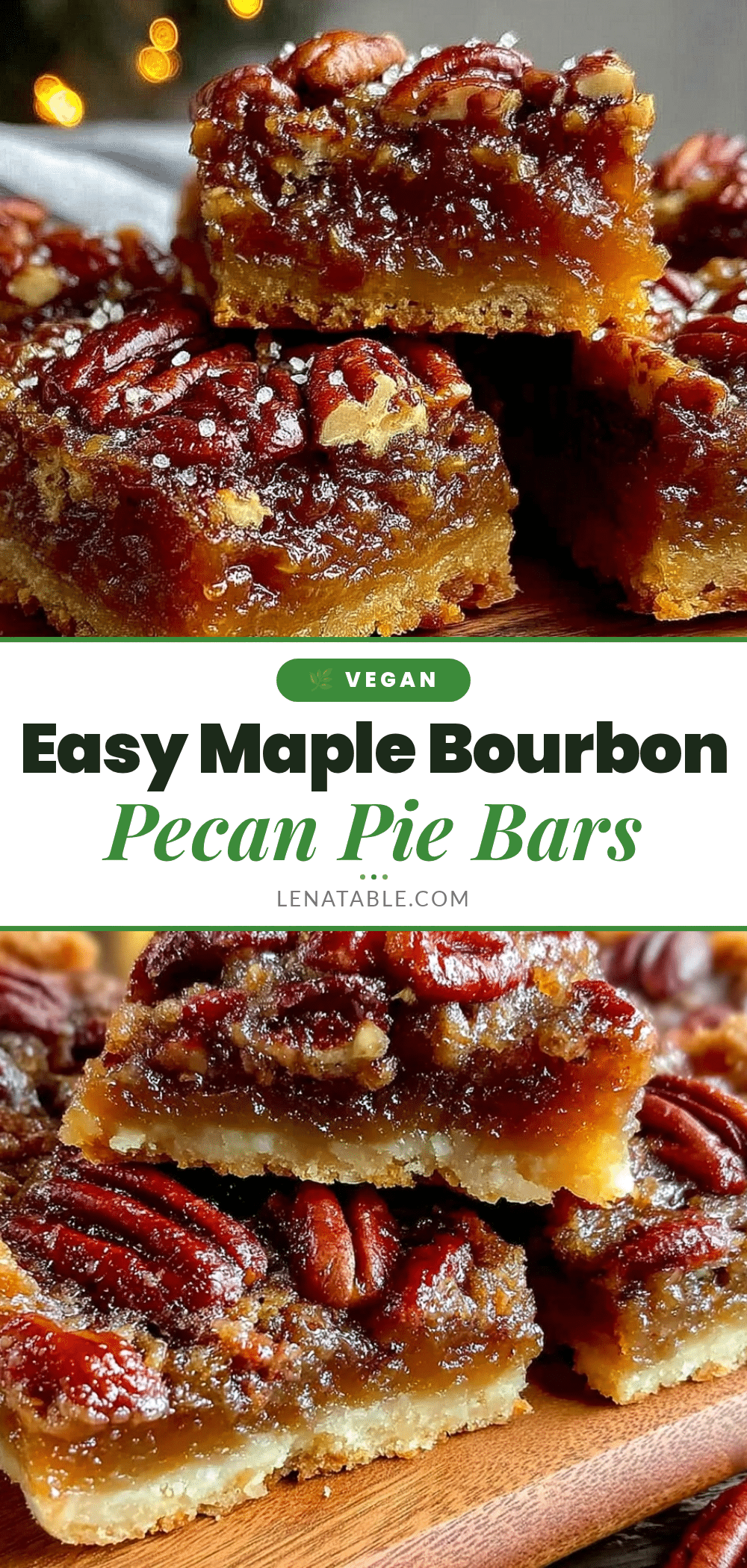 maple bourbon pecan pie bars recipe