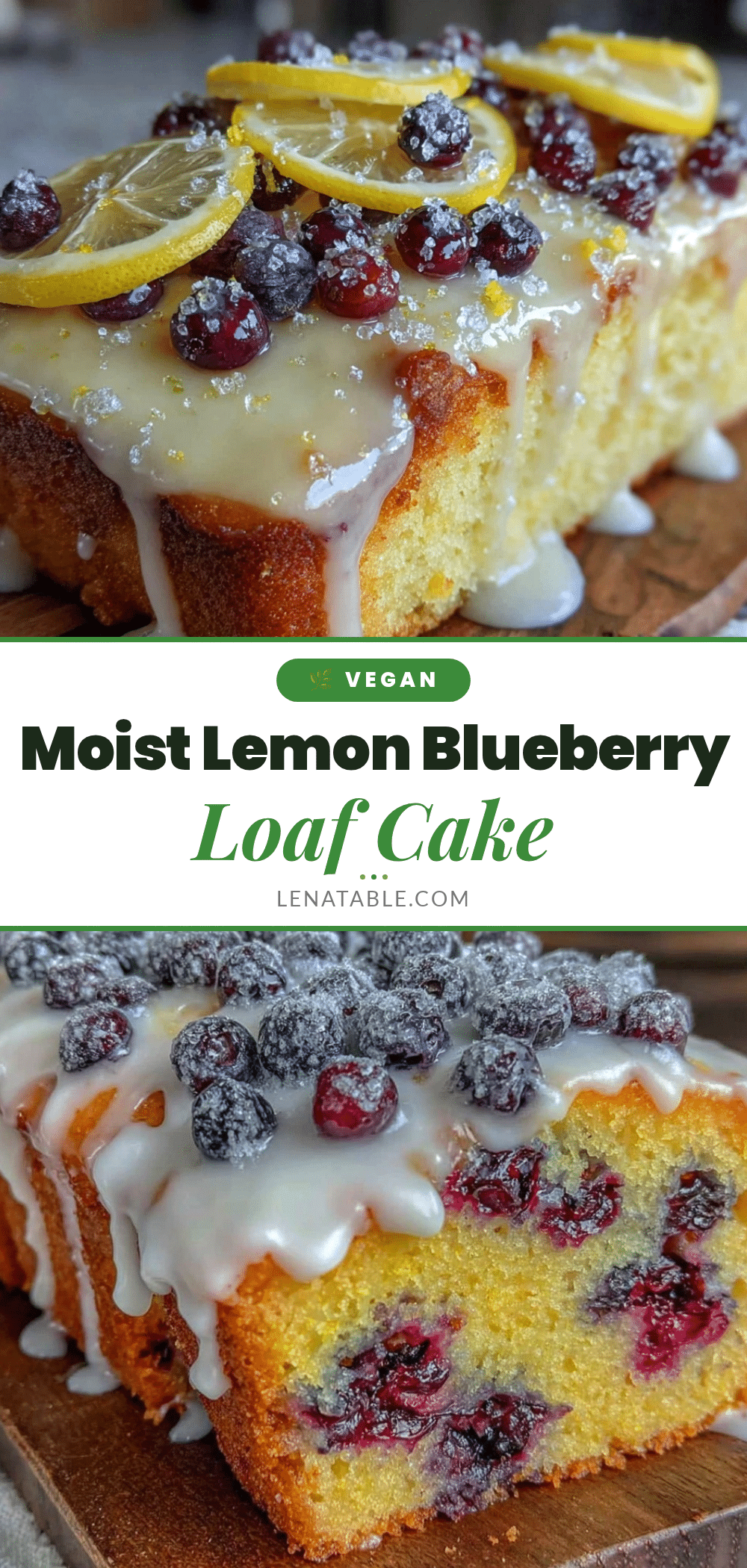 moist lemon blueberry loaf cake recipe