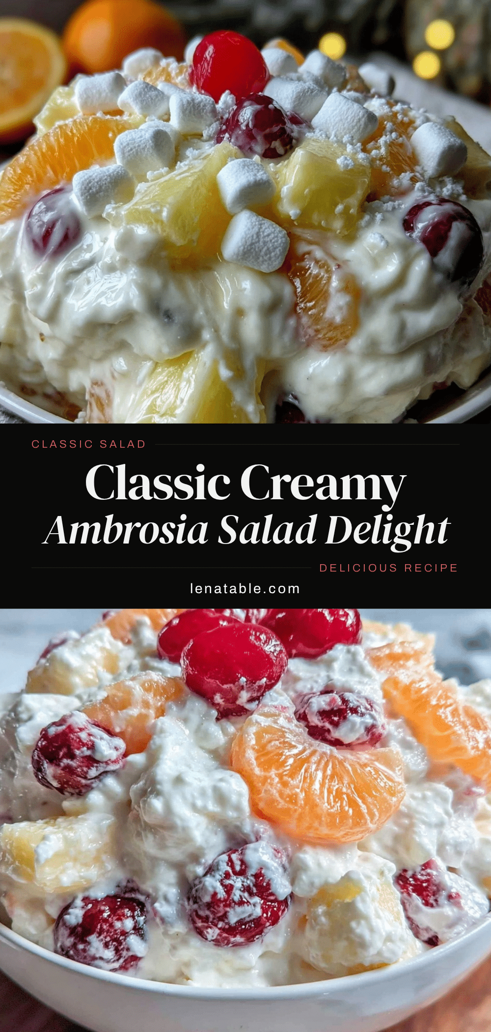 old-fashioned ambrosia salad recipe