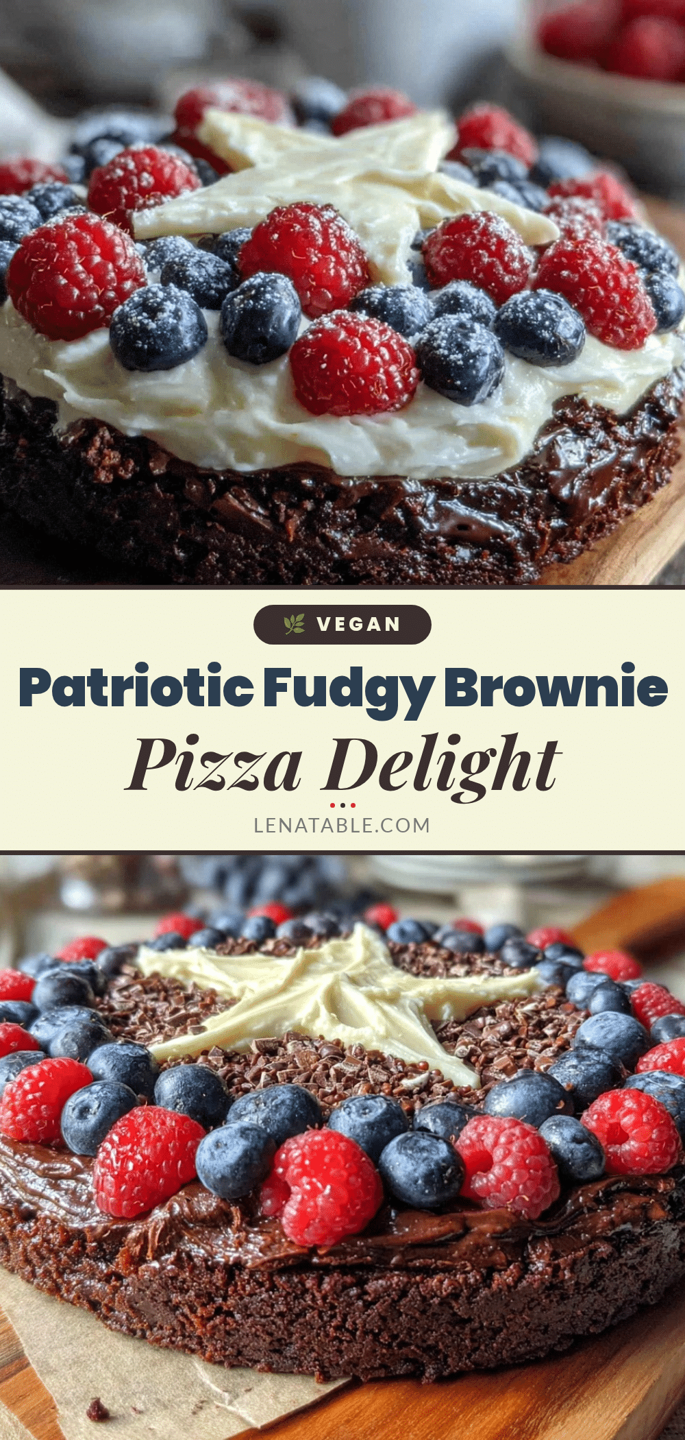patriotic fudgy brownie pizza recipe