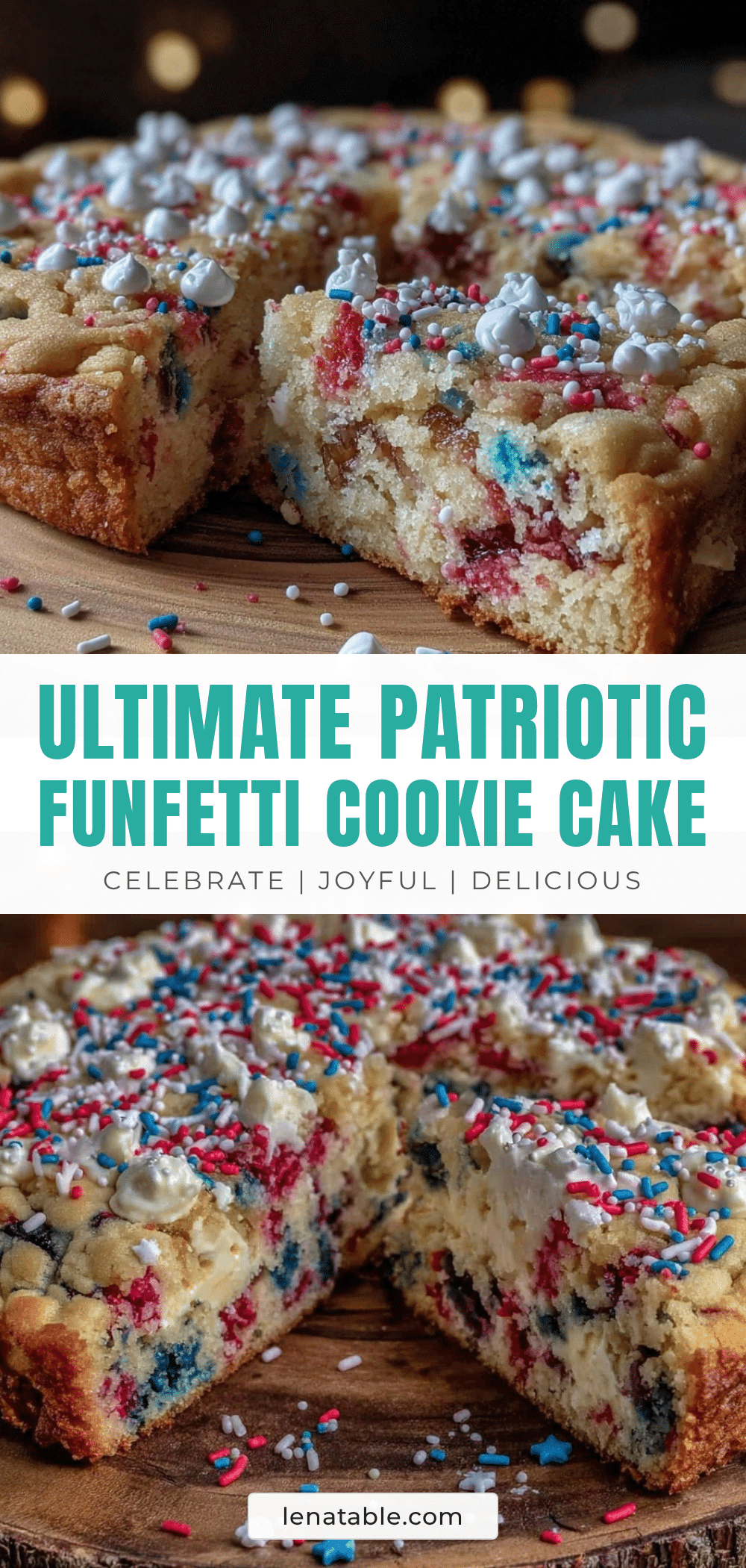 patriotic funfetti cookie cake recipe