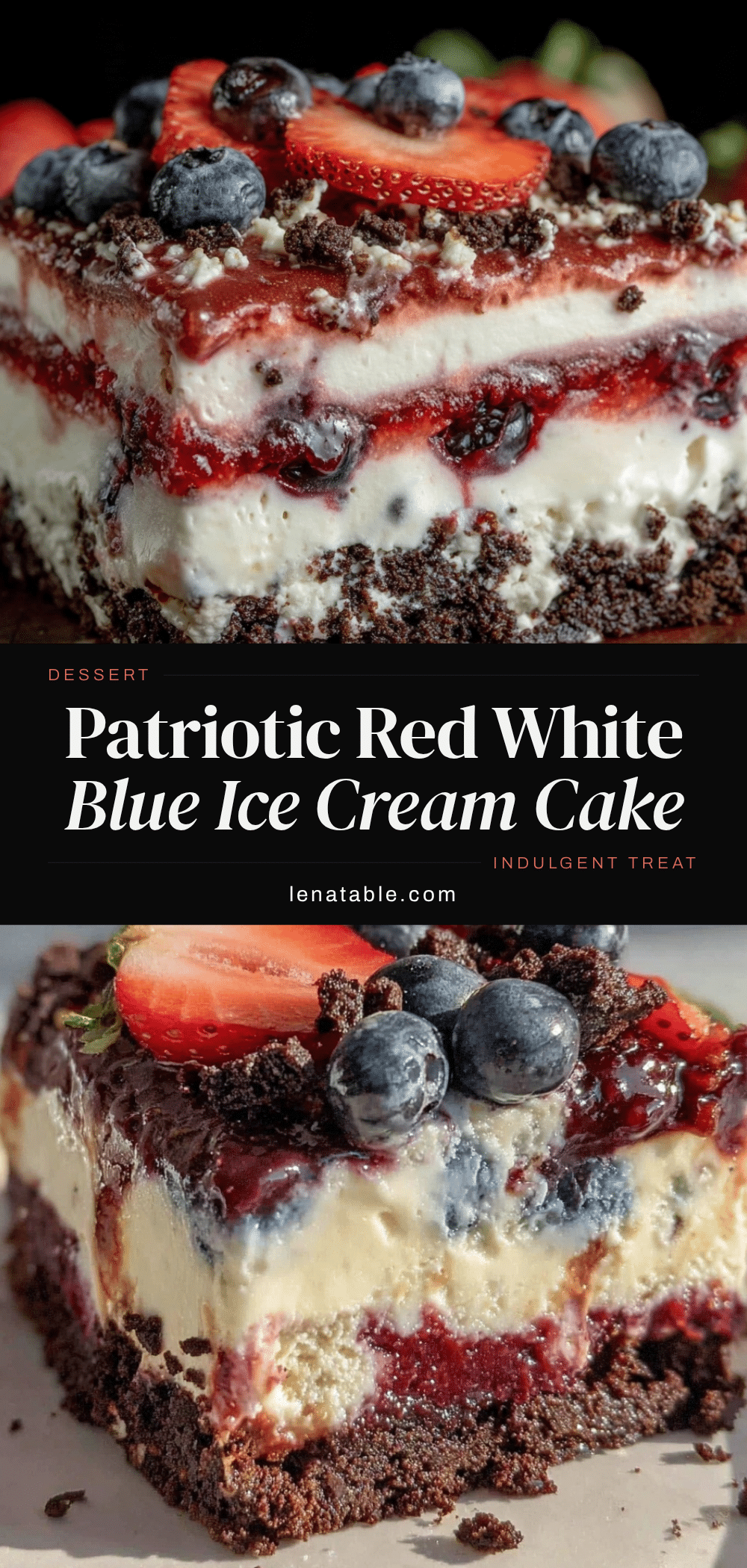 red white and blue ice cream sandwich cake recipe