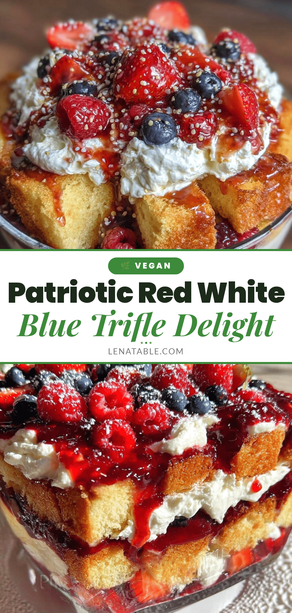 red white and blue pound cake trifle recipe