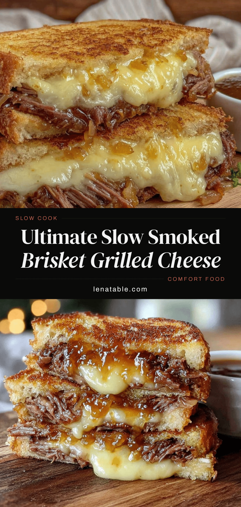 slow smoked brisket grilled cheese sandwich recipe