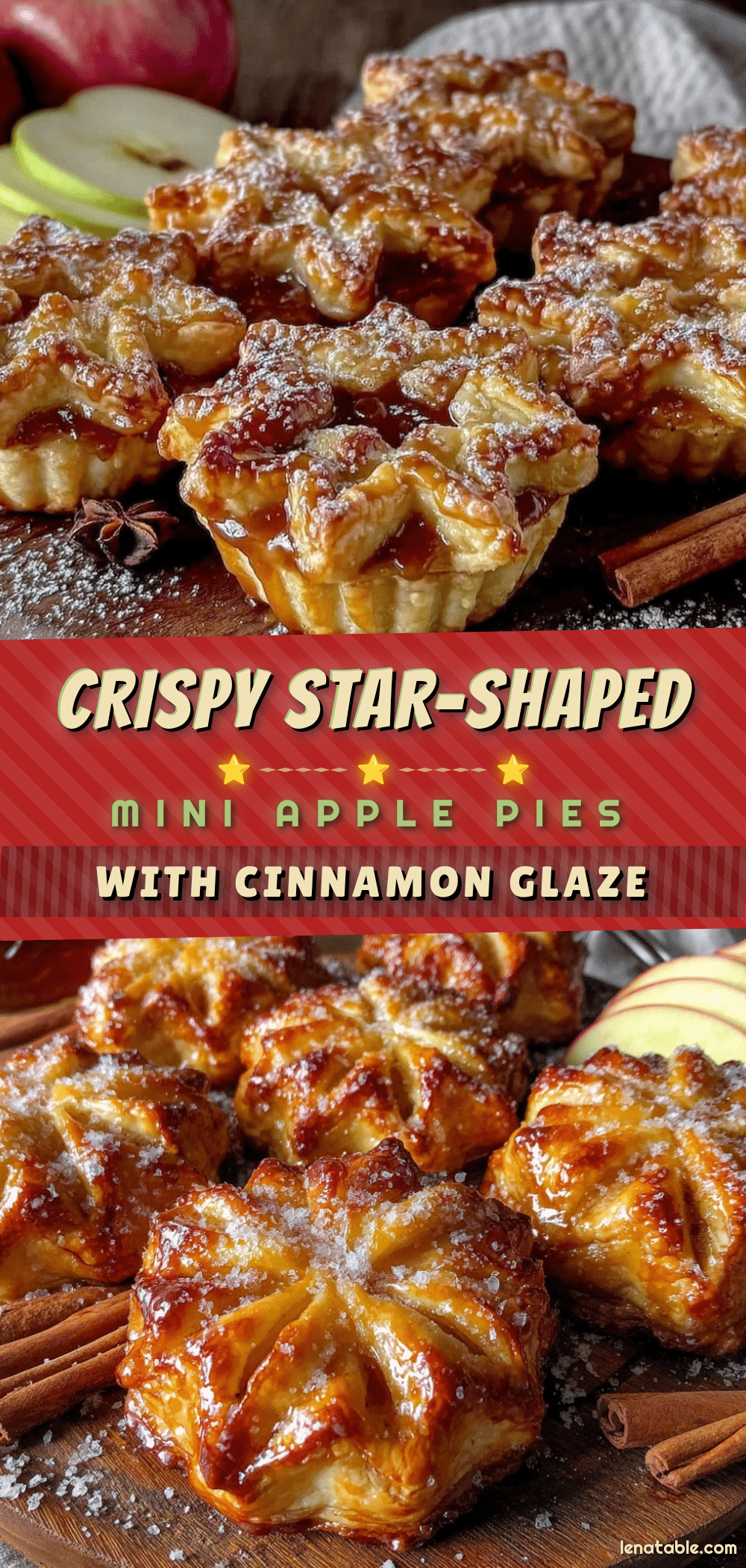 star-shaped mini apple pies recipe