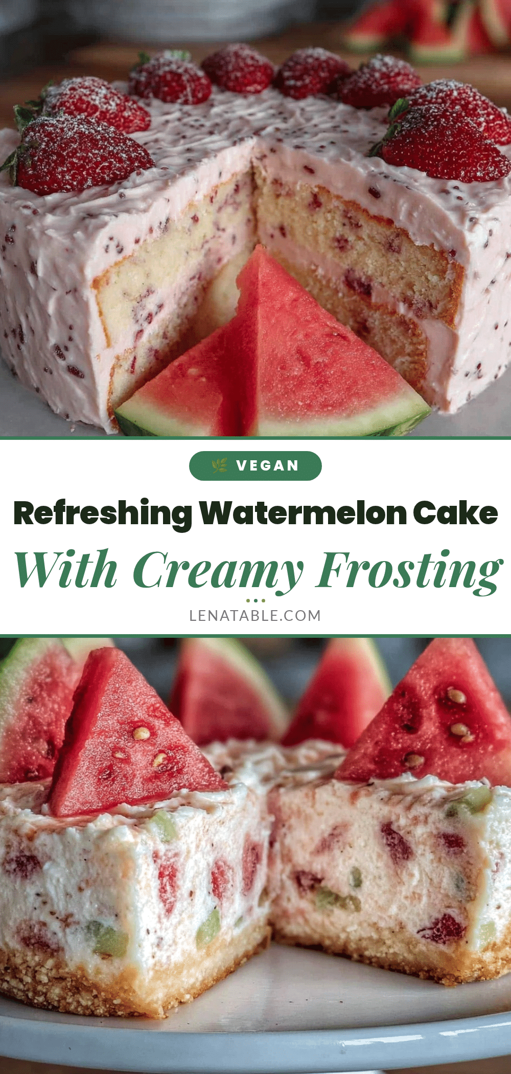watermelon novelty cake recipe