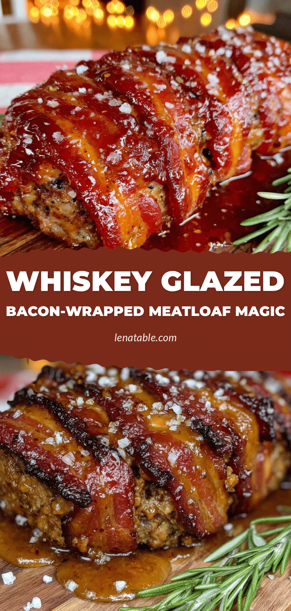 whiskey glazed bacon wrapped meatloaf recipe