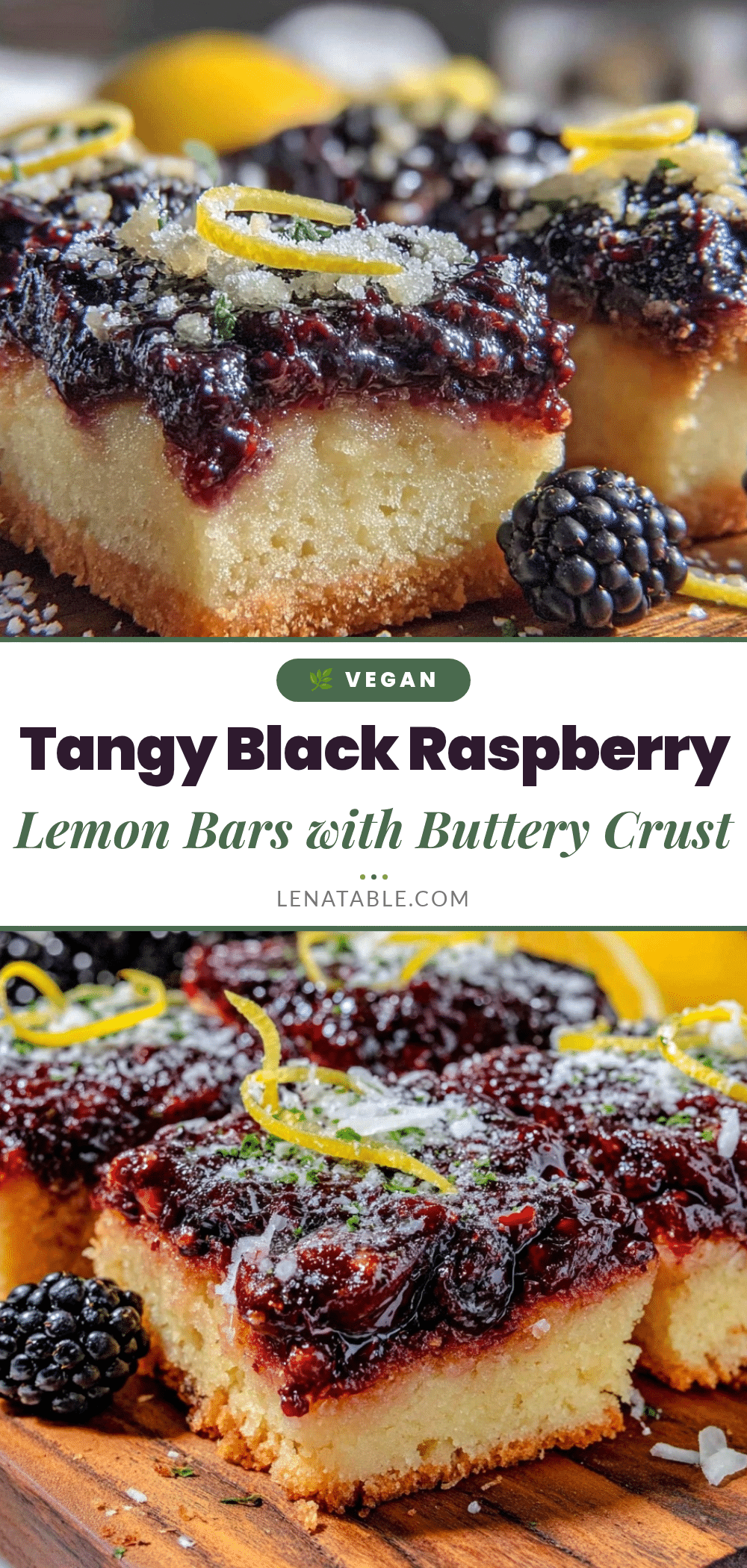black raspberry lemon bars recipe