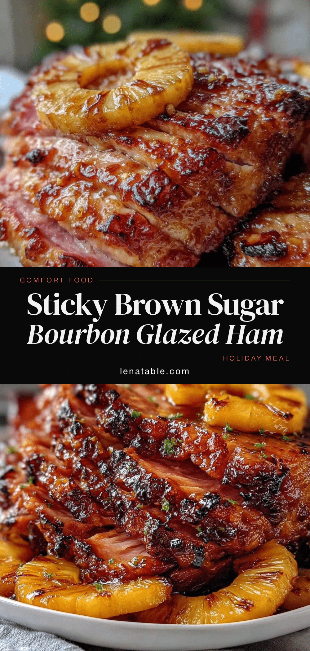 brown sugar bourbon glazed ham recipe