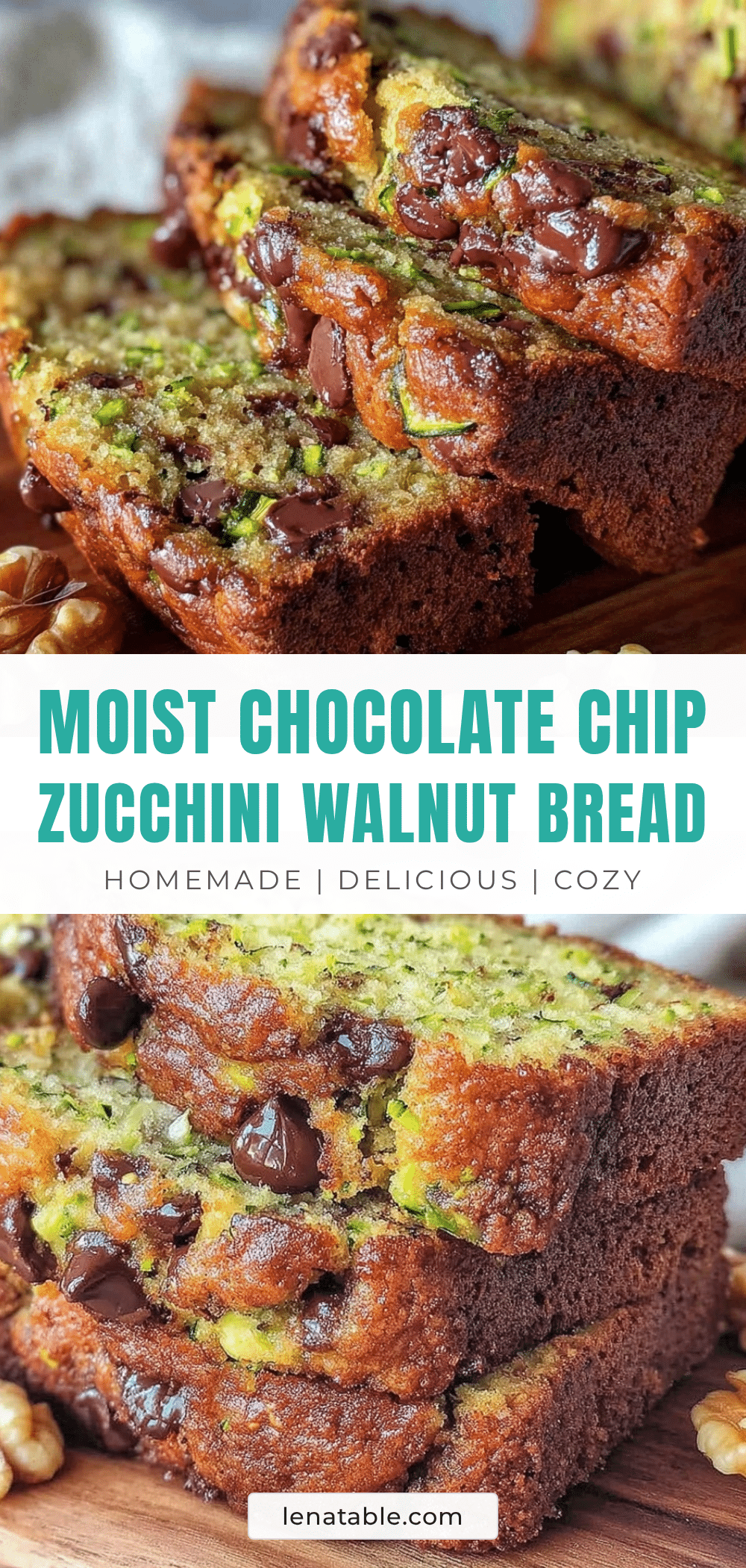 chocolate chip zucchini bread recipe