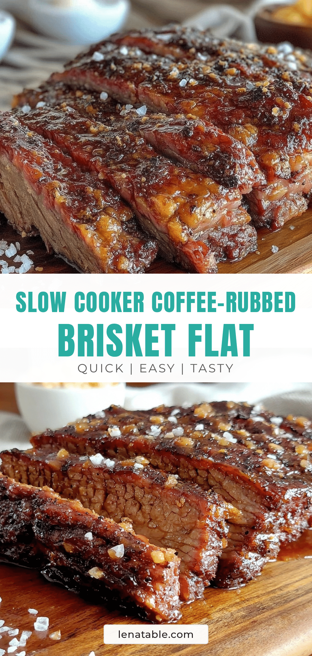 coffee-rubbed brisket flat slow cooker recipe recipe