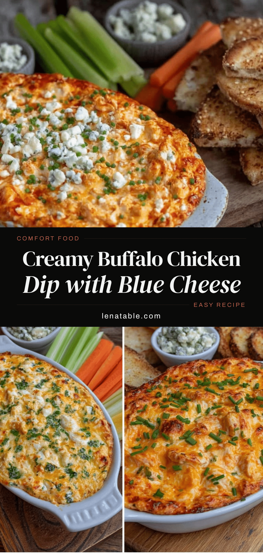 creamy buffalo chicken dip recipe