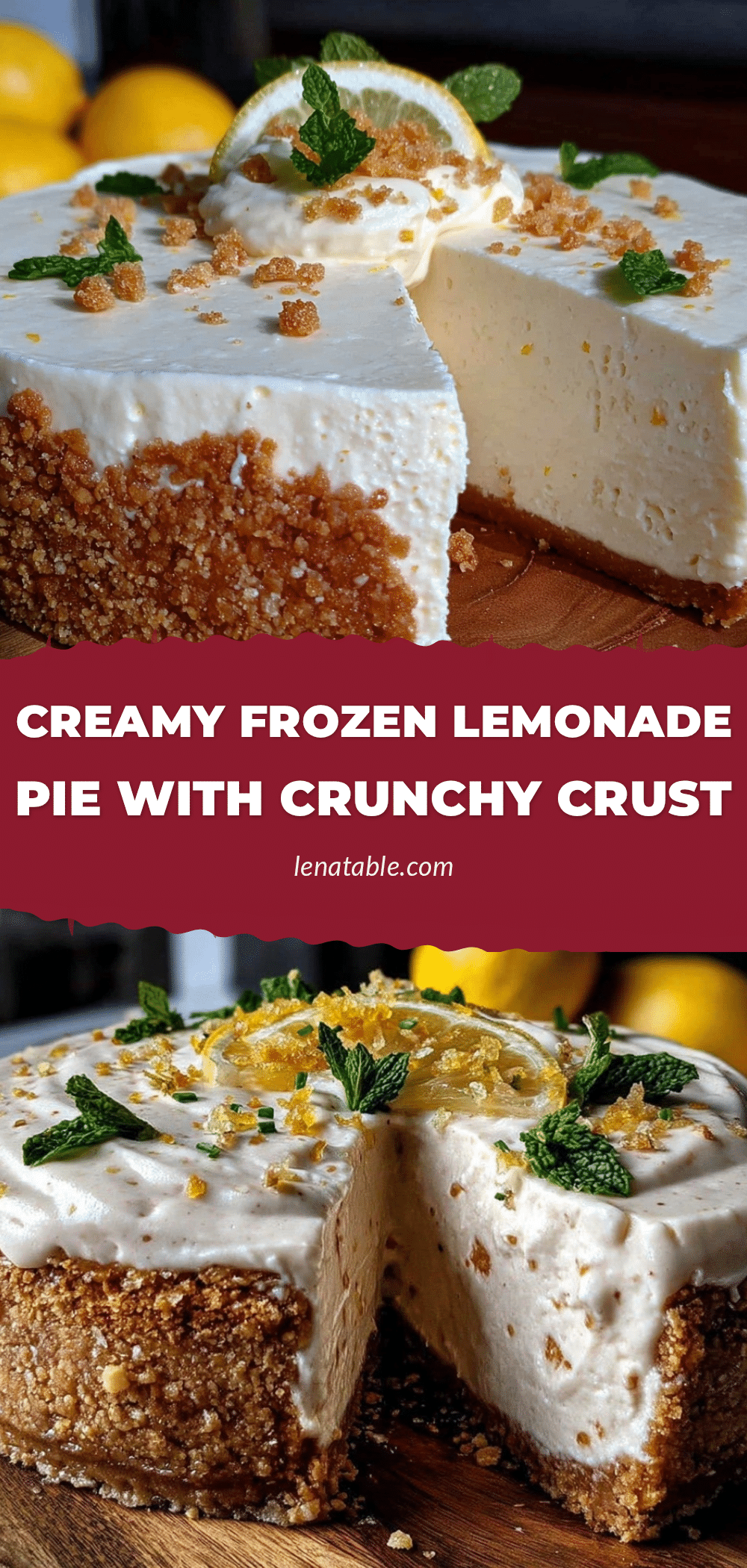creamy frozen lemonade pie recipe