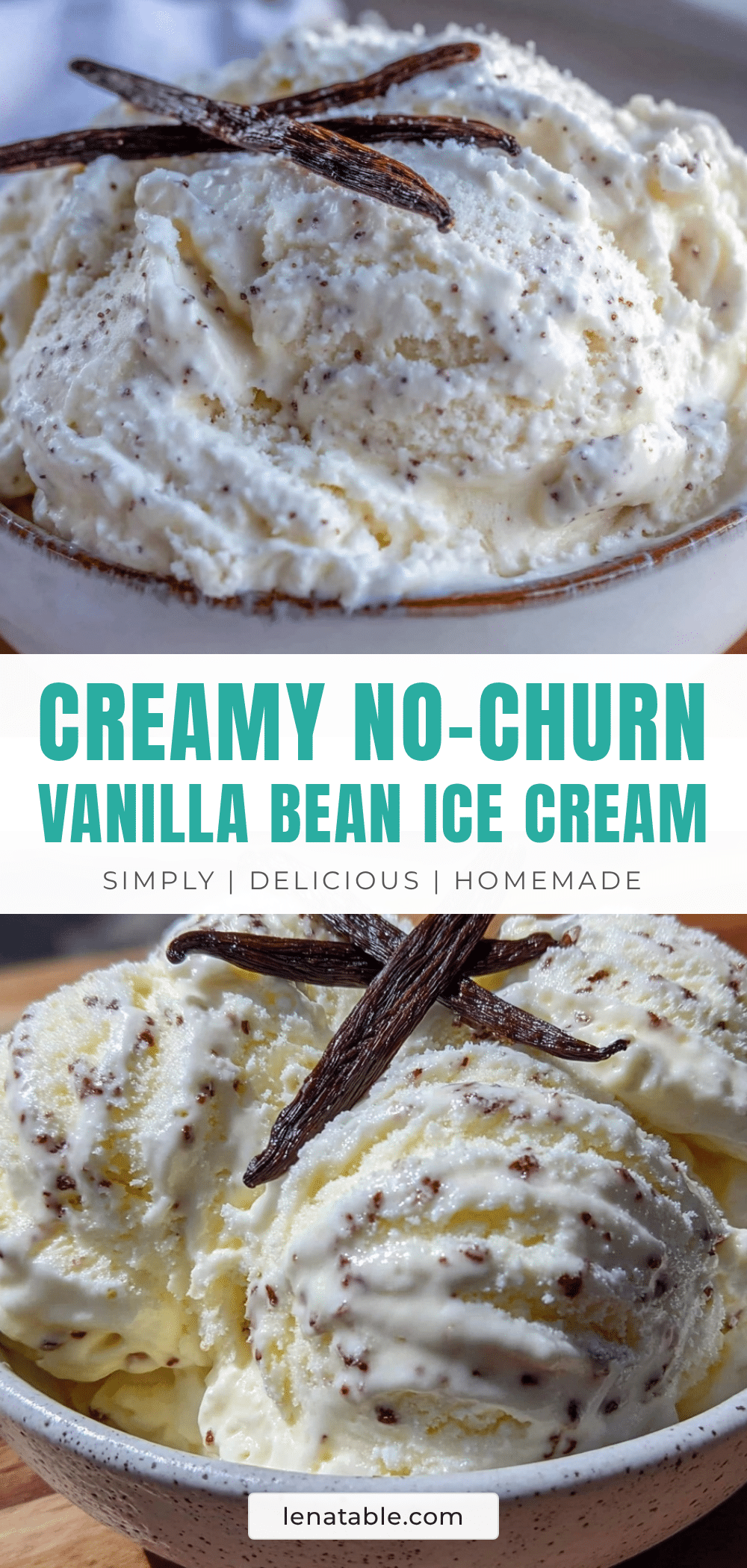creamy no-churn vanilla bean ice cream recipe