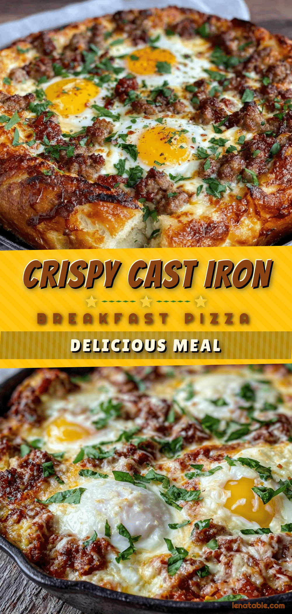 crispy cast iron skillet breakfast pizza recipe