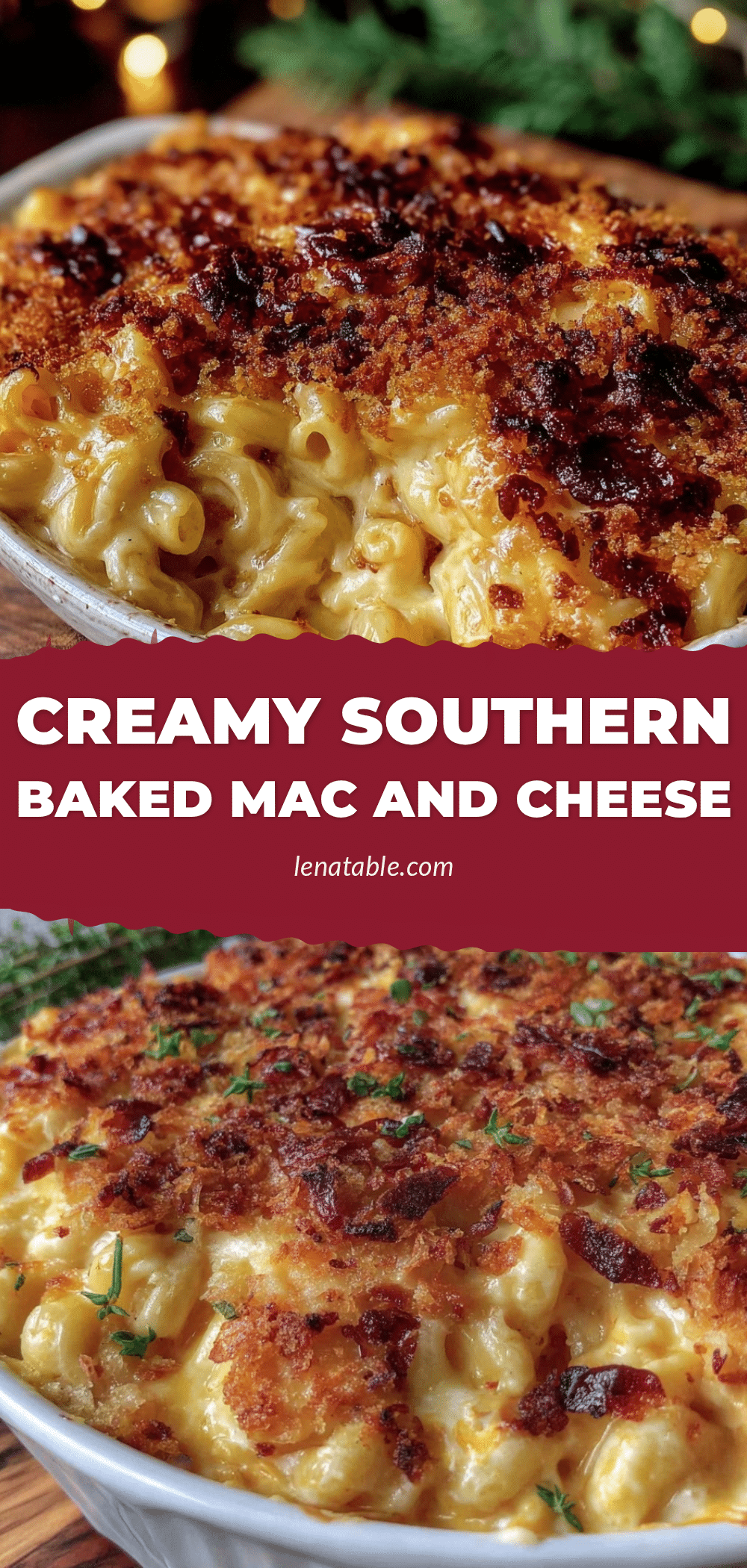 crispy Southern-style baked mac and cheese recipe