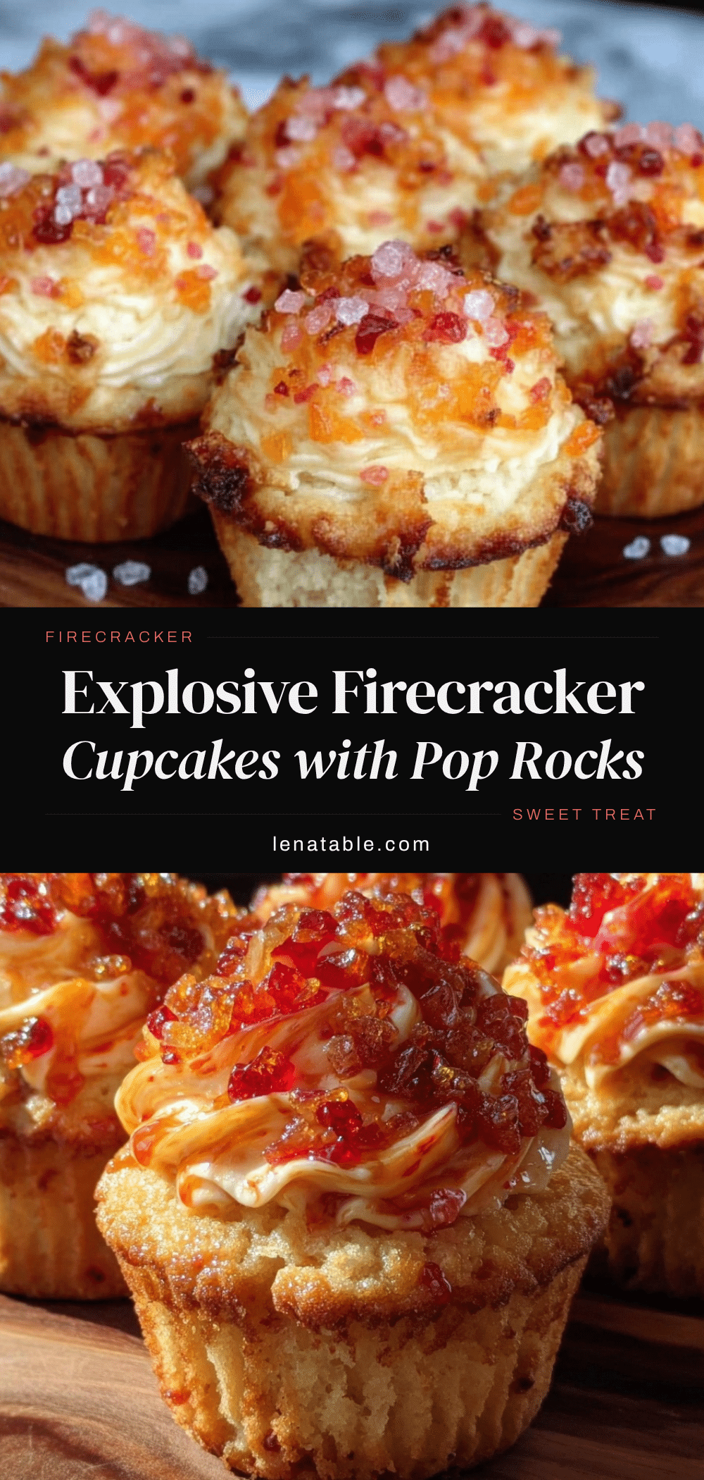 Flavorful Firecracker Cupcakes recipe