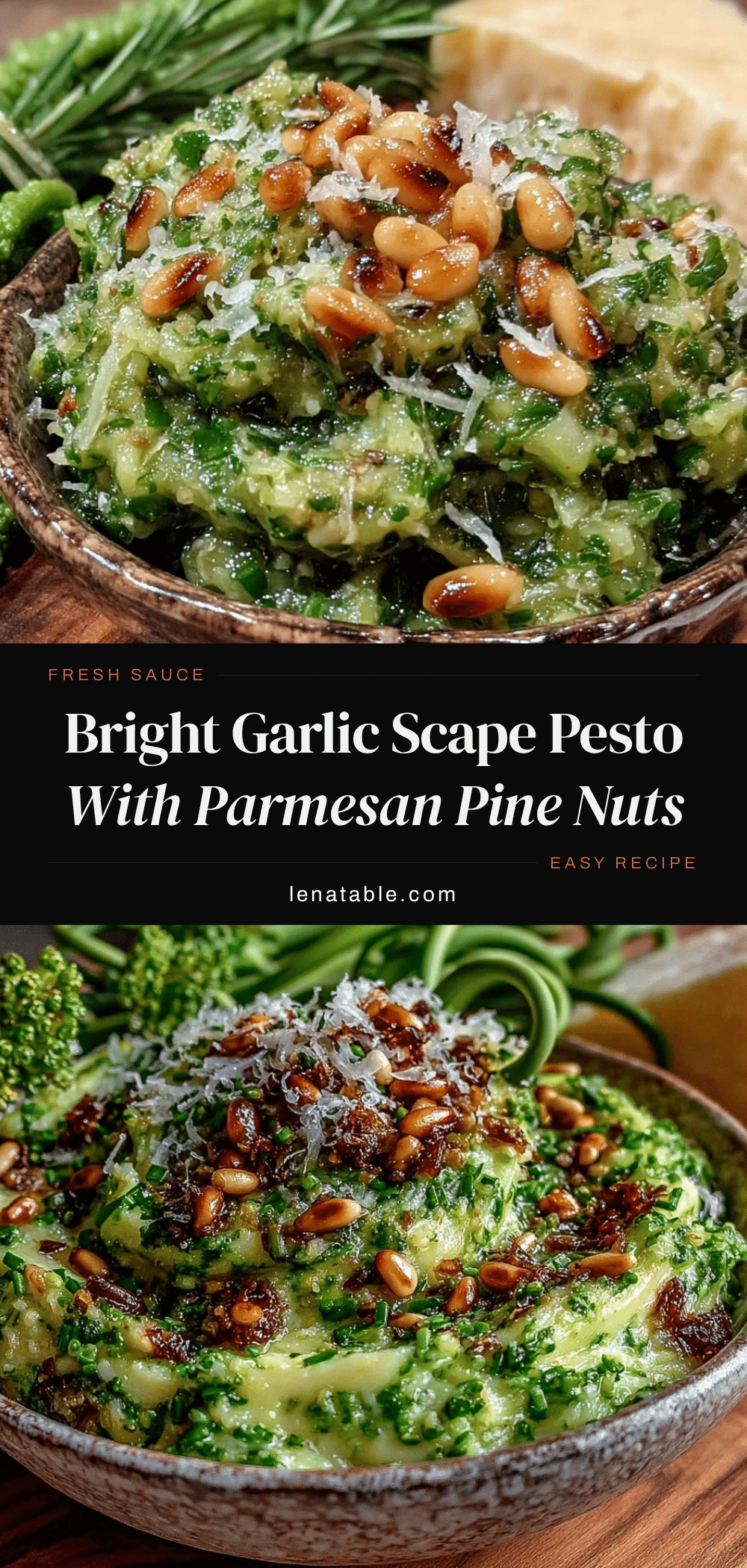 fresh garlic scape pesto recipe