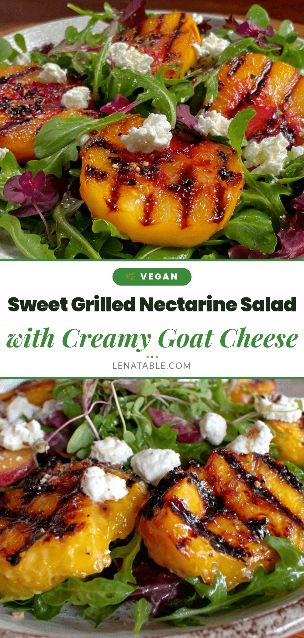 fresh grilled nectarine salad recipe