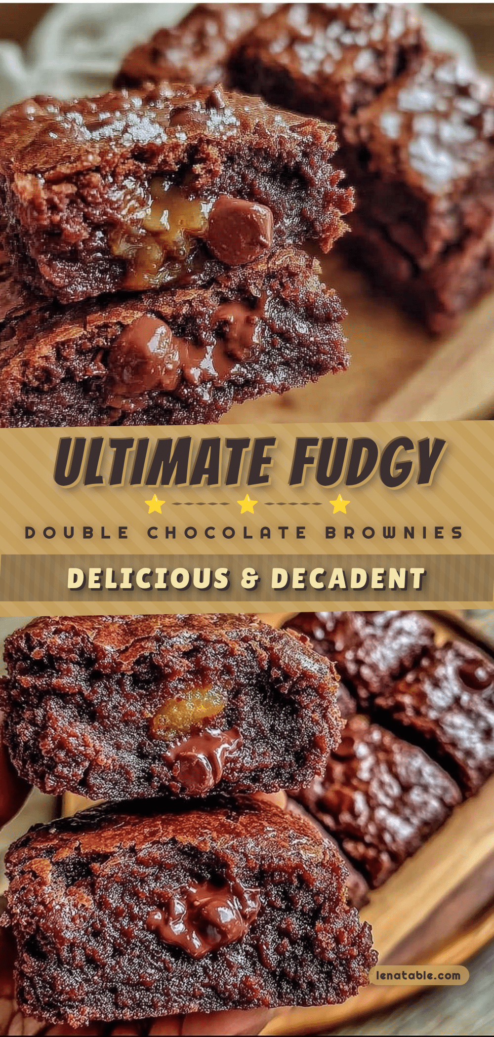 fudgy double chocolate brownies recipe