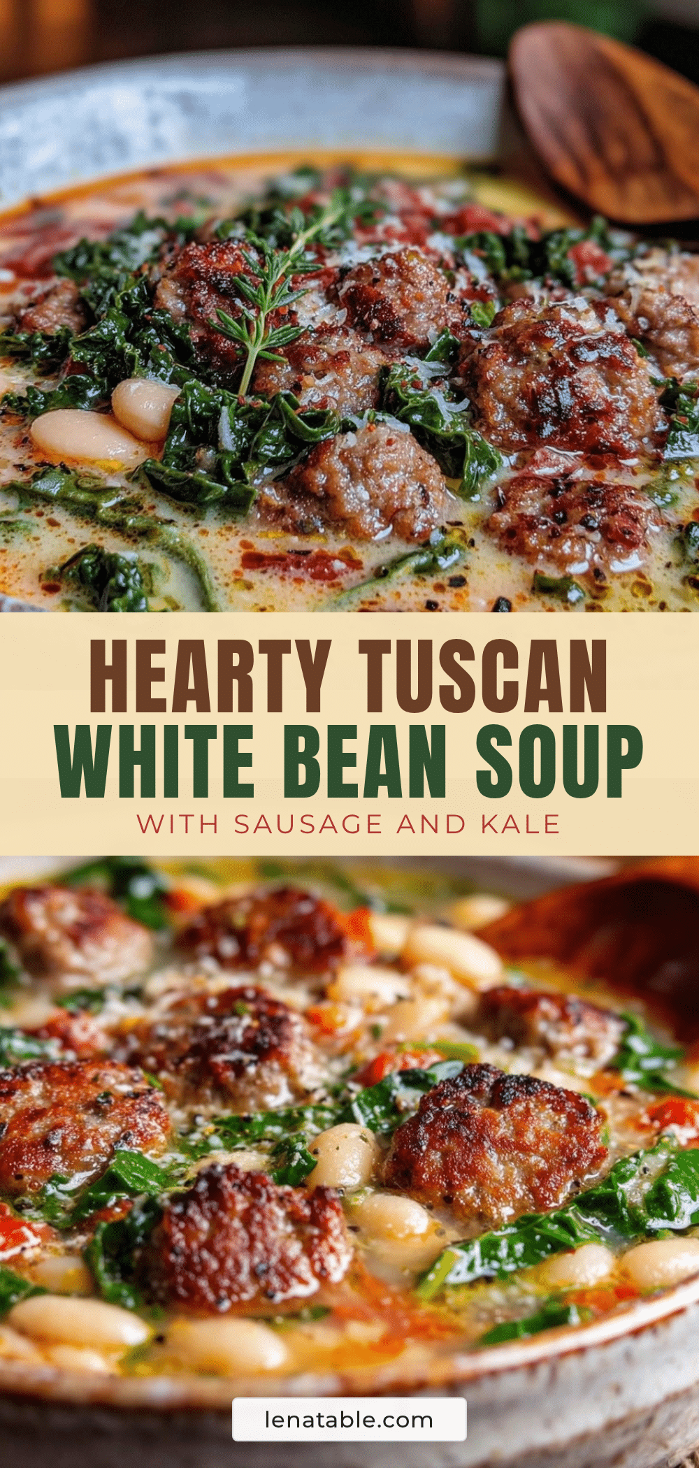 Hearty Tuscan White Bean Soup recipe