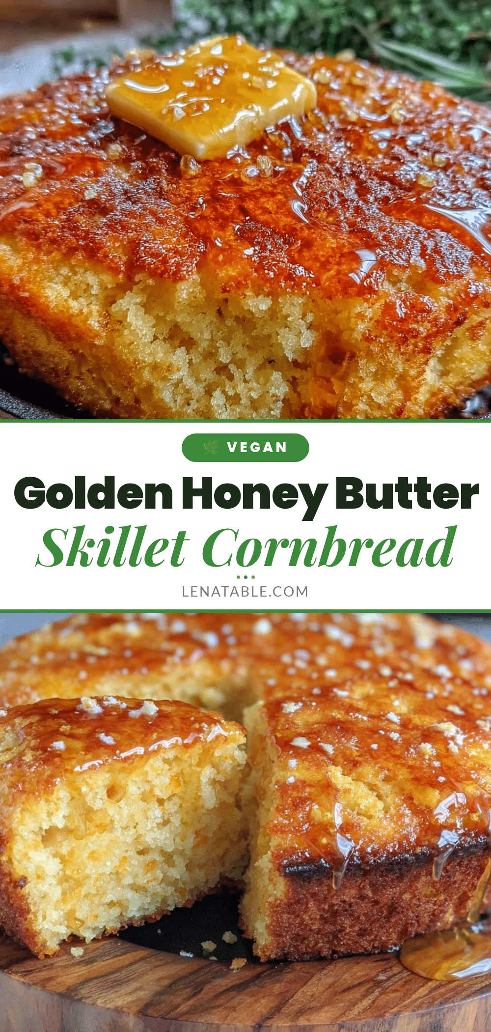 honey butter skillet cornbread recipe