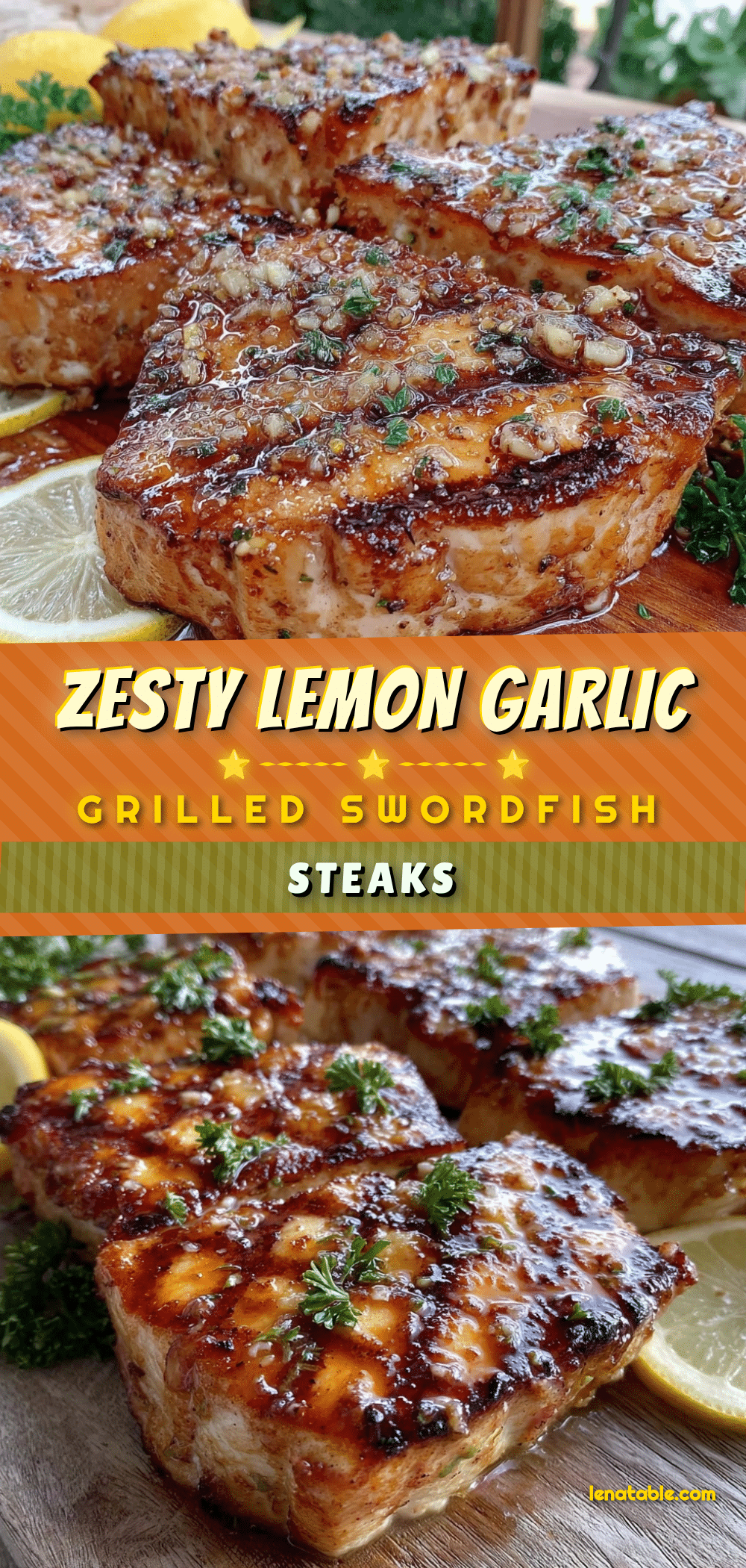lemon garlic grilled swordfish steaks recipe