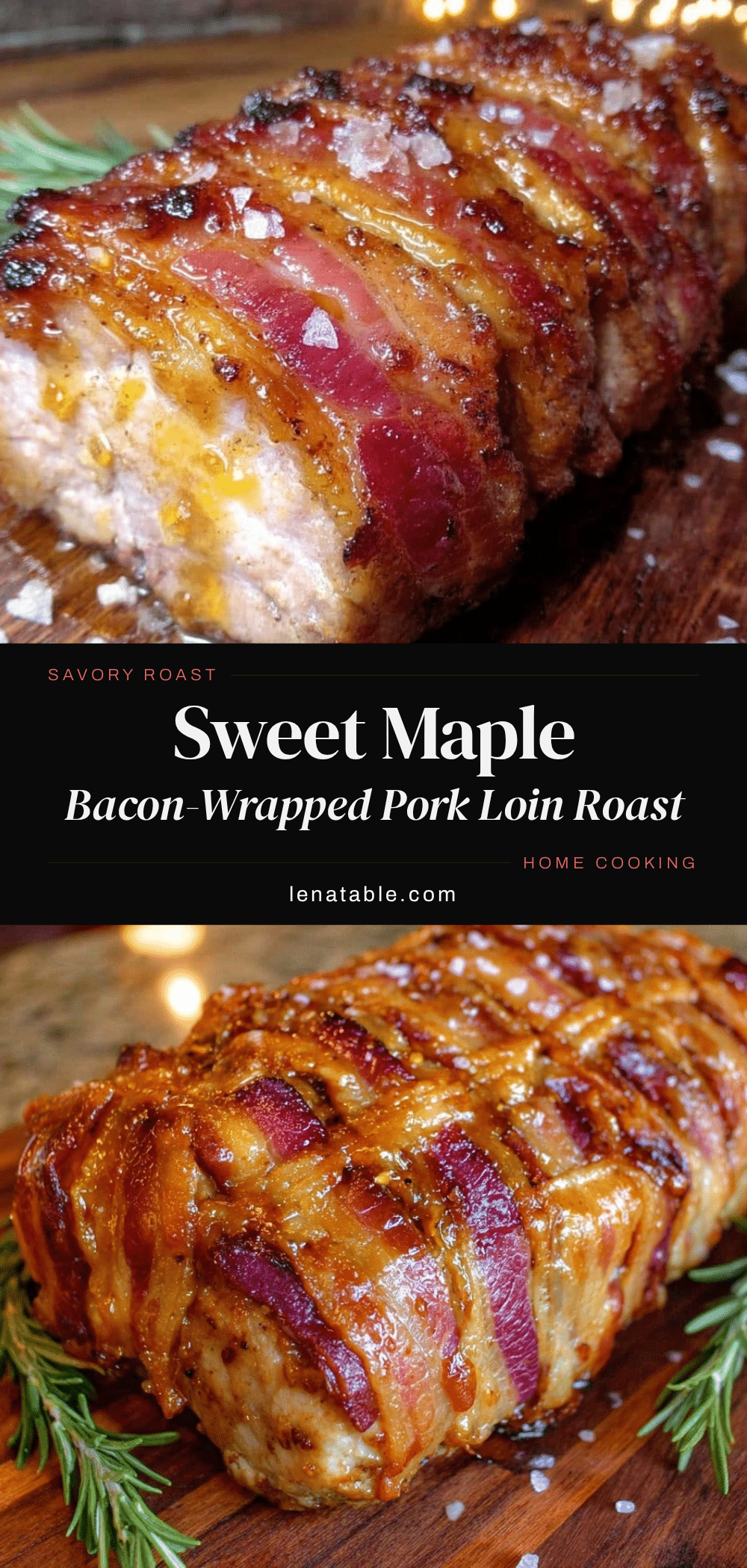 maple bacon-wrapped pork loin roast recipe