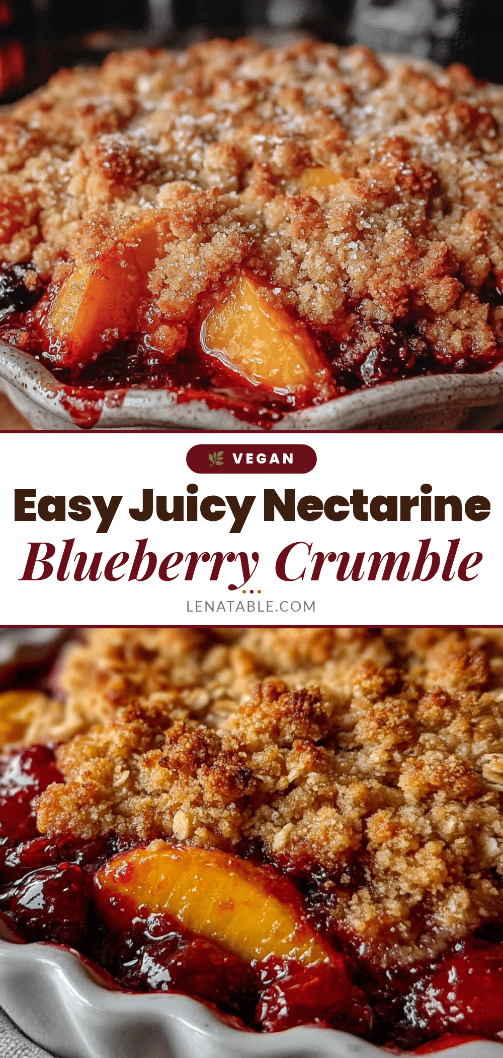 nectarine blueberry crumble recipe
